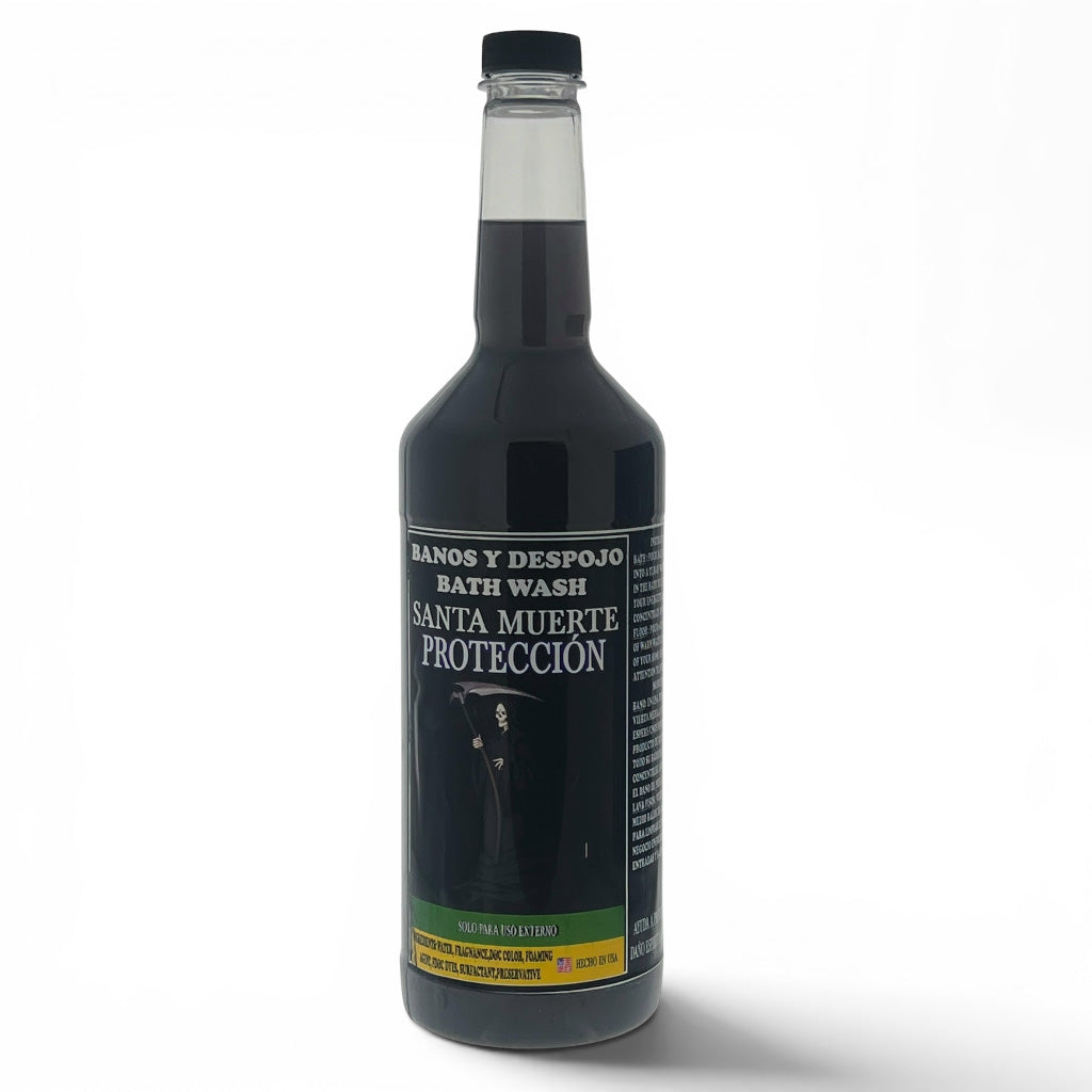 Santa Muerte Proteccion Banos y Despojo  Spiritual Bath Wash | 32 oz Ritual Cleansing Bath
