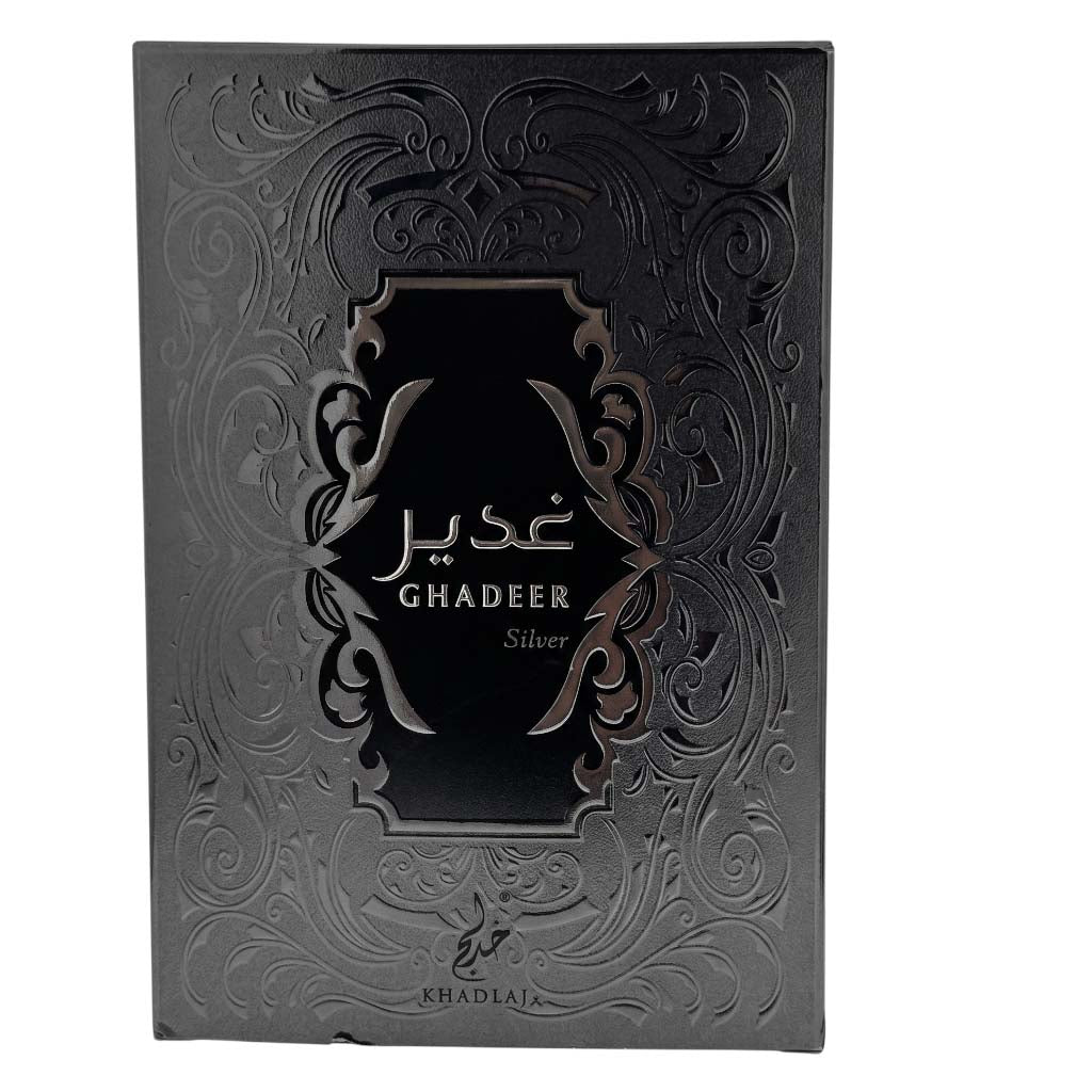 Khadlaj Gadeer Silver (U) 3.4oz EDP  Spray 100ml