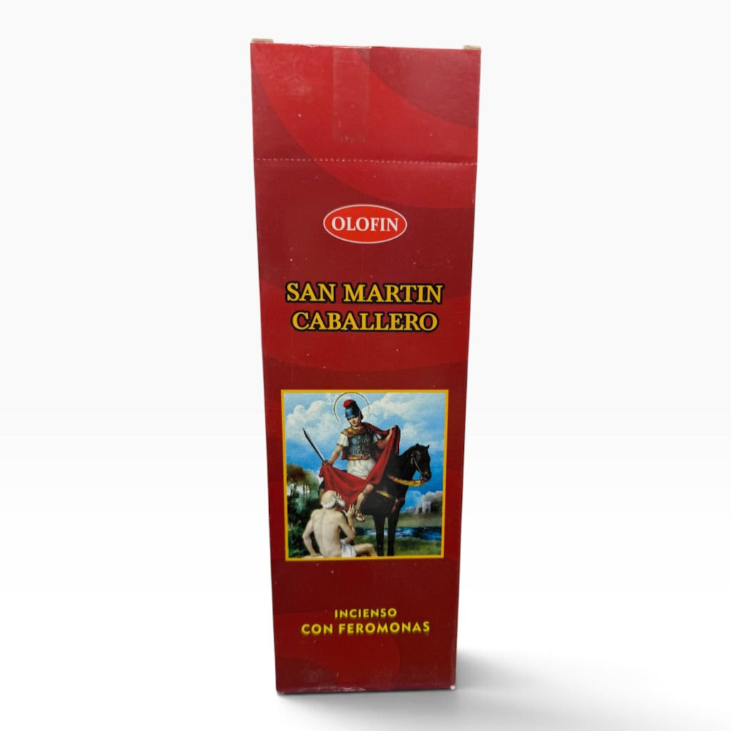 San Martin Caballero (Saint Martin of Tours) Incense 25-8ct 200Sticks Square Box