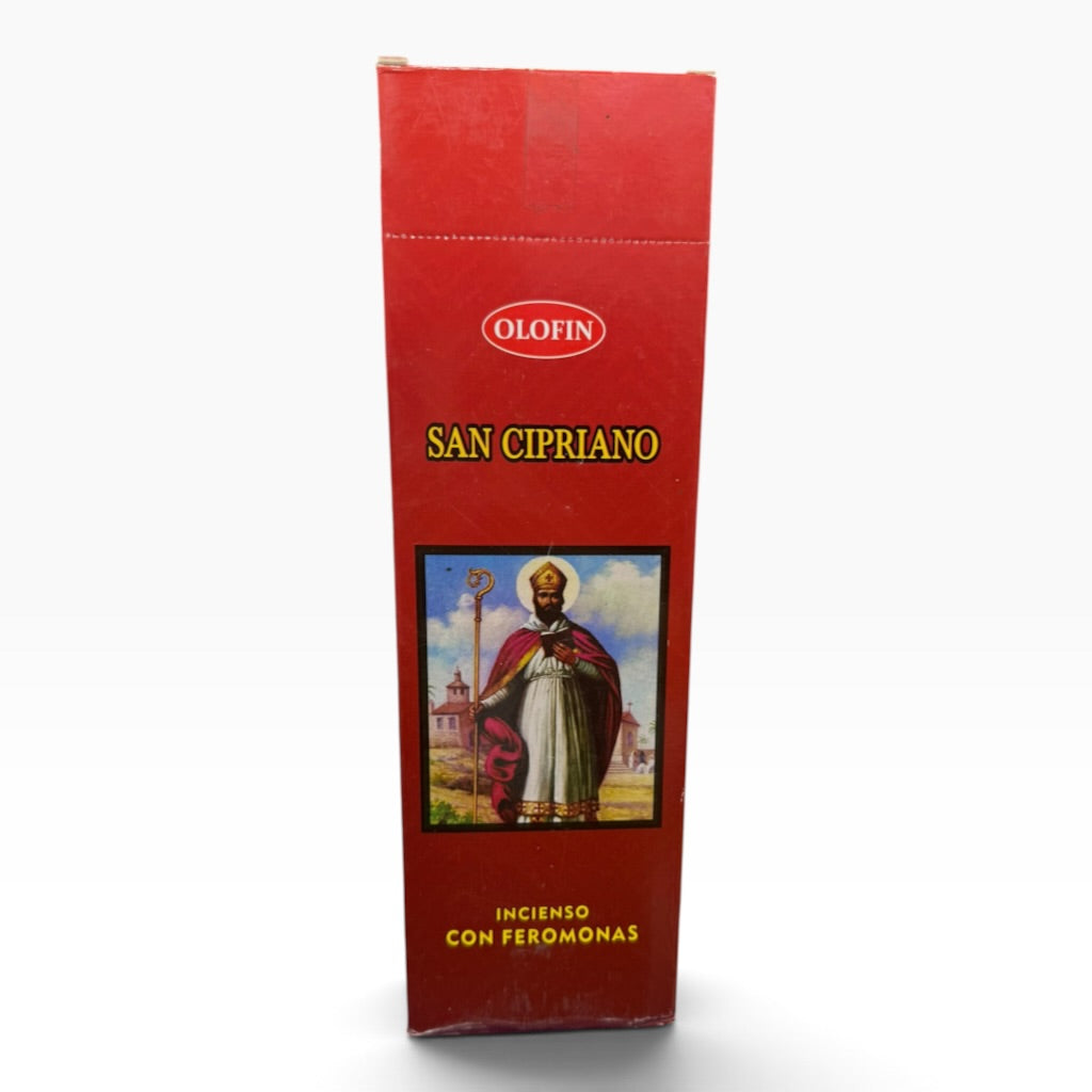 San Cipriano (Saint Cyprian) Incense 25-8ct 200Sticks Square Box