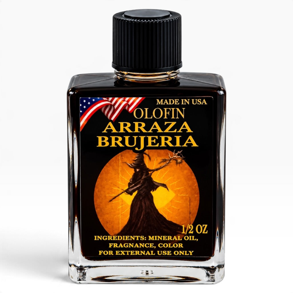 Arraza Brujeria Aceite Esoteric Fragrance Oil 1/2oz-1oz Square Bottle