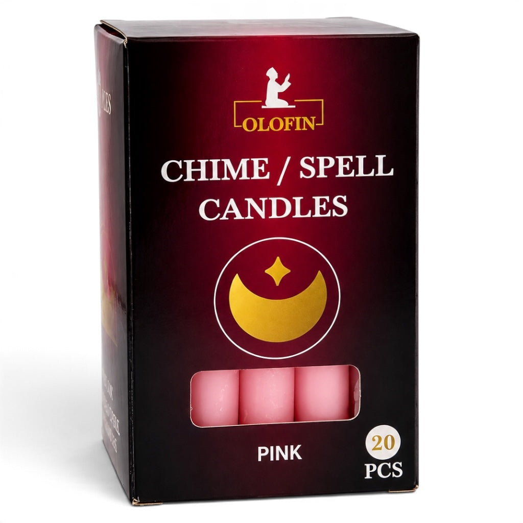 Pink Chime /Spell Candles 20ct Box 4”