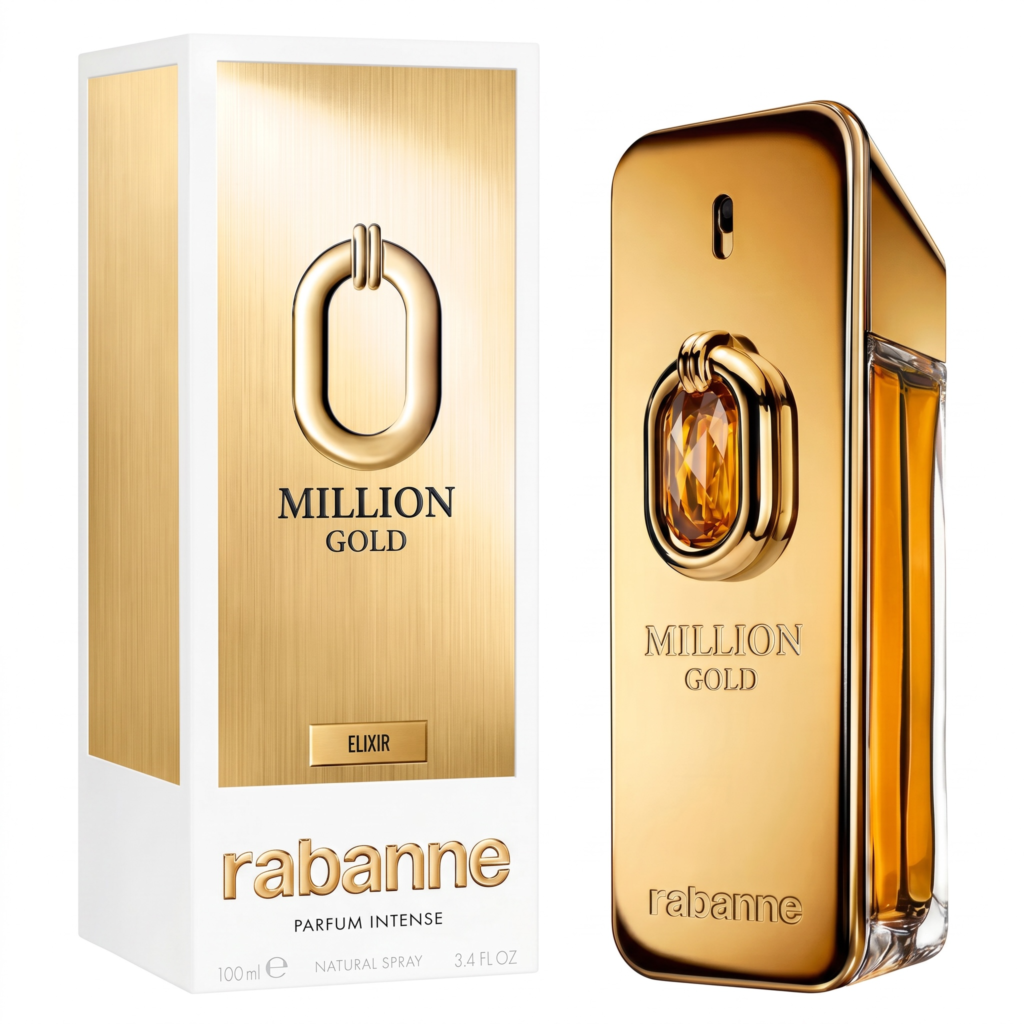 Paco Rabanne 1 Million Gold Elixir M Parfum Intense 3.4oz 100ml