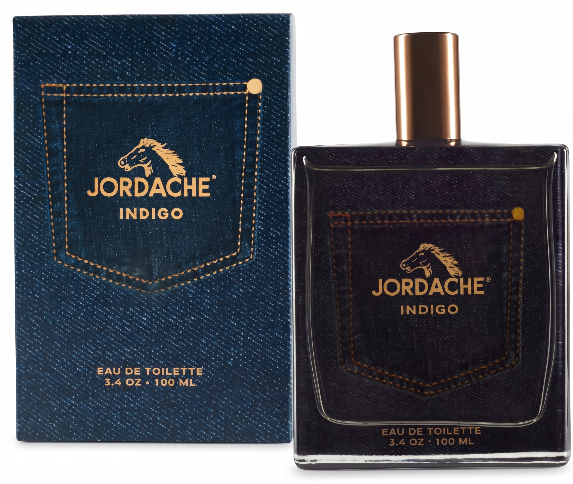 Jordache Indigo (M) 3.4oz  EDT Spray 100ml