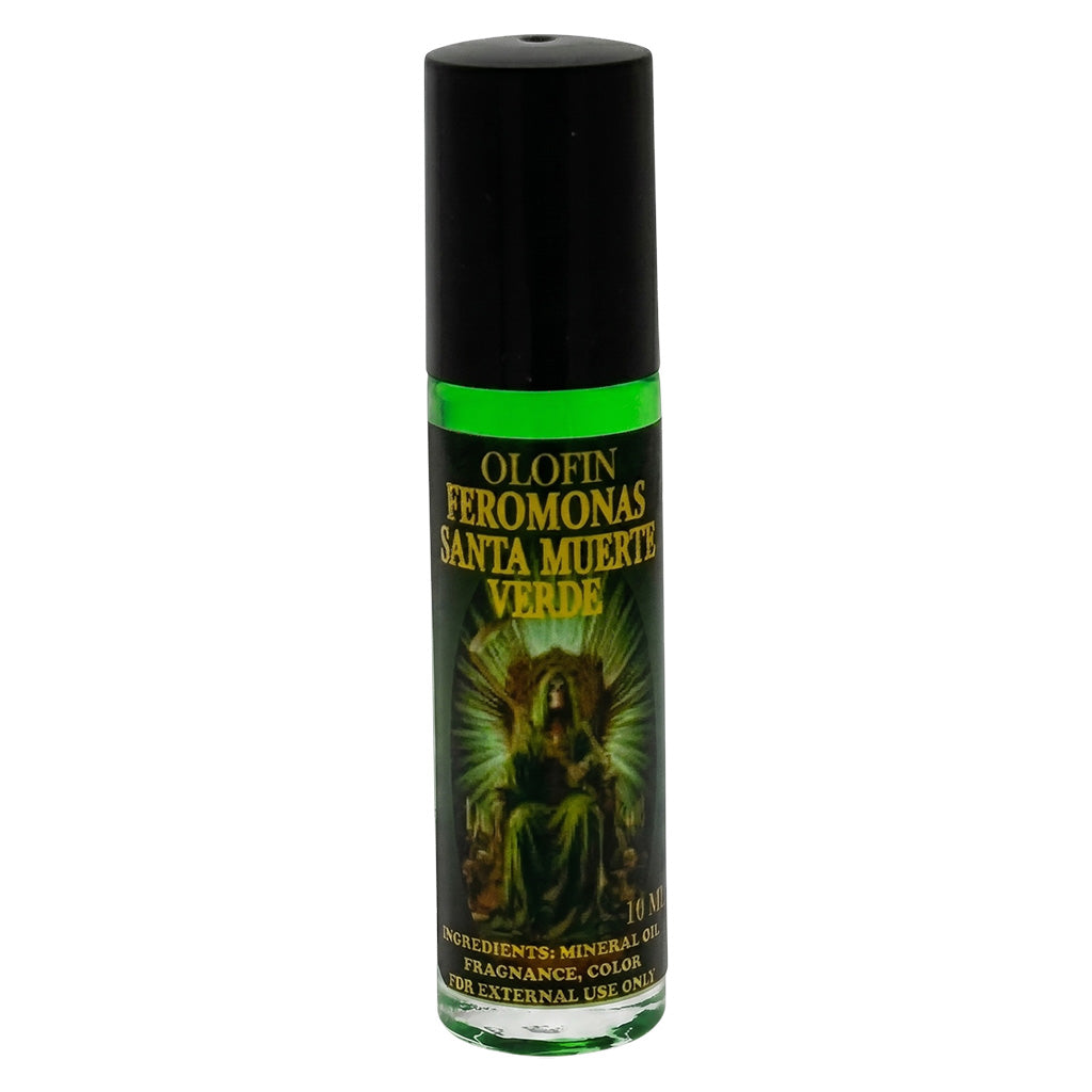 Feromonas Santa Muerte Verde Esoteric Body Oil Roll-On 10ml/1oz Olofin