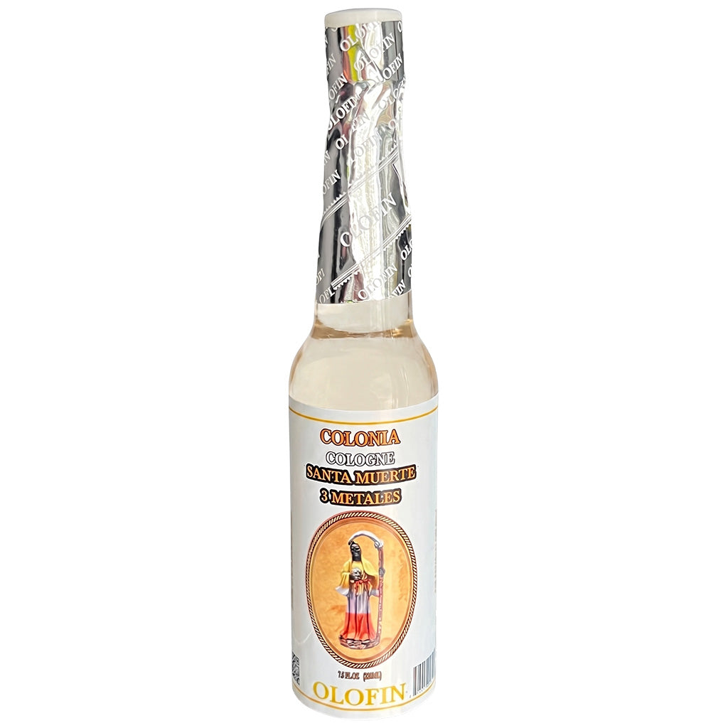 OLOFIN Santa Muerte 3 Metales Spiritual Cologne  7.5 fl oz (221mL) Cleaning Water