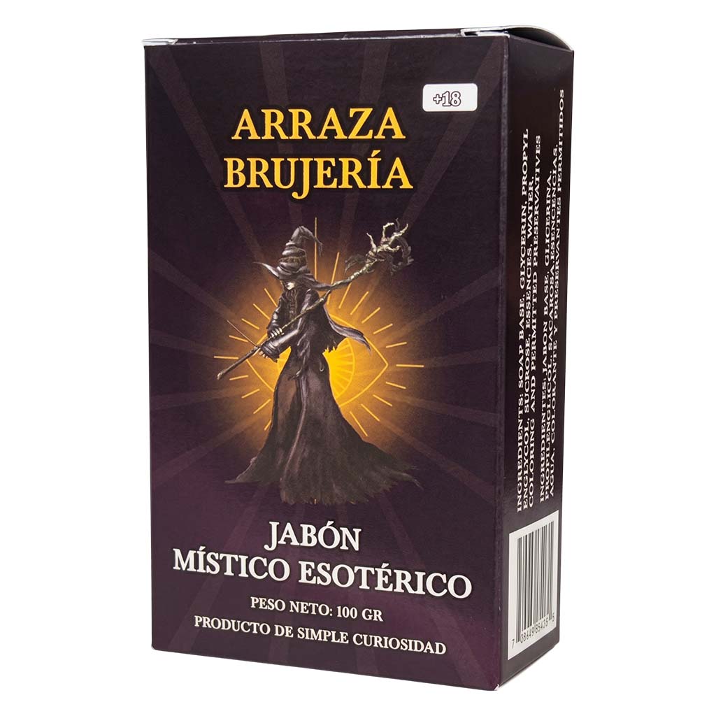 Arraza Brujería Esoteric Soap – Perfumed Mystical Soap Bar, 100 g (Jabón Esotérico Perfumado