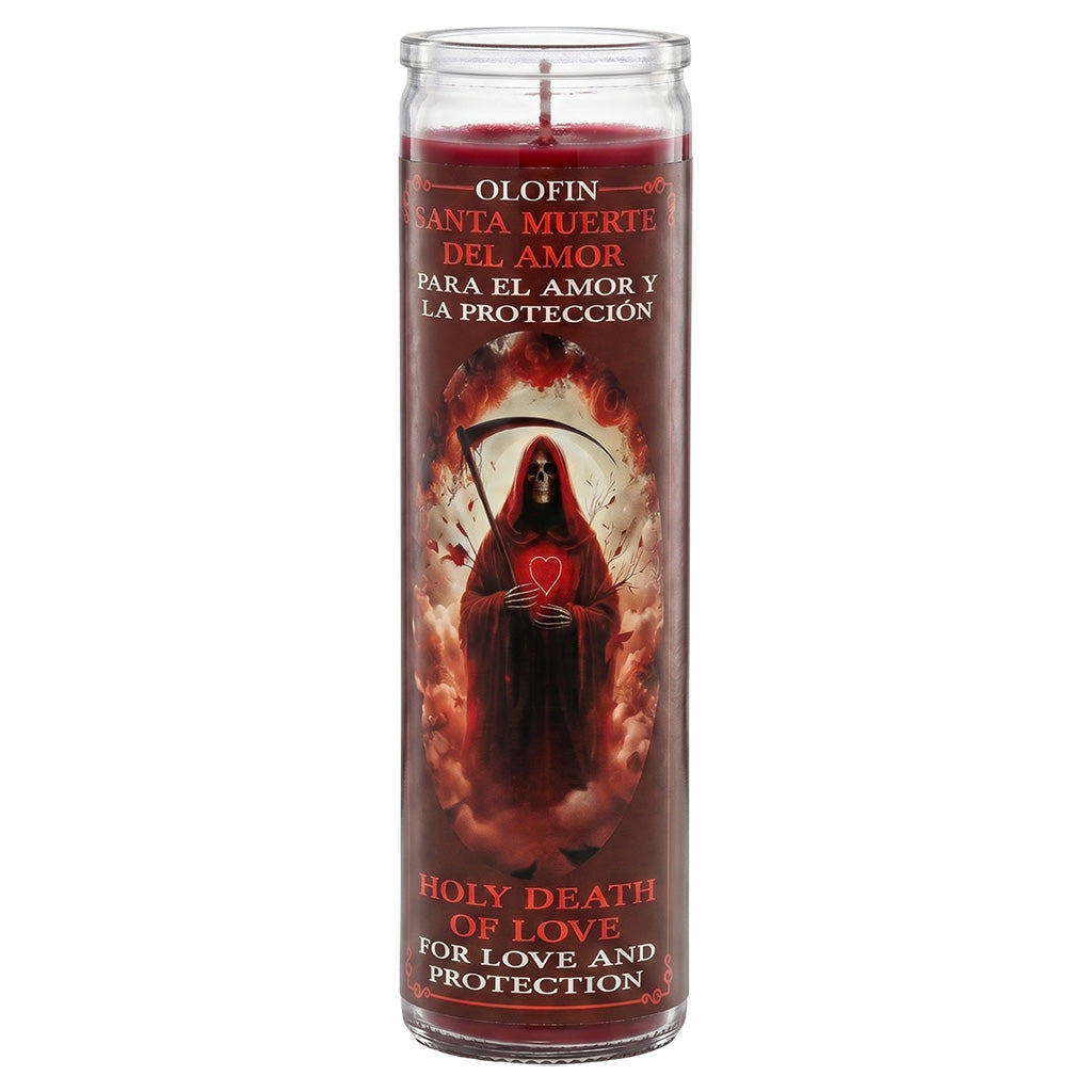 Santa Muerte Del Amor (Holy Death Del Amor) Prepared Ritual Candle Perfumed Vela Preparada