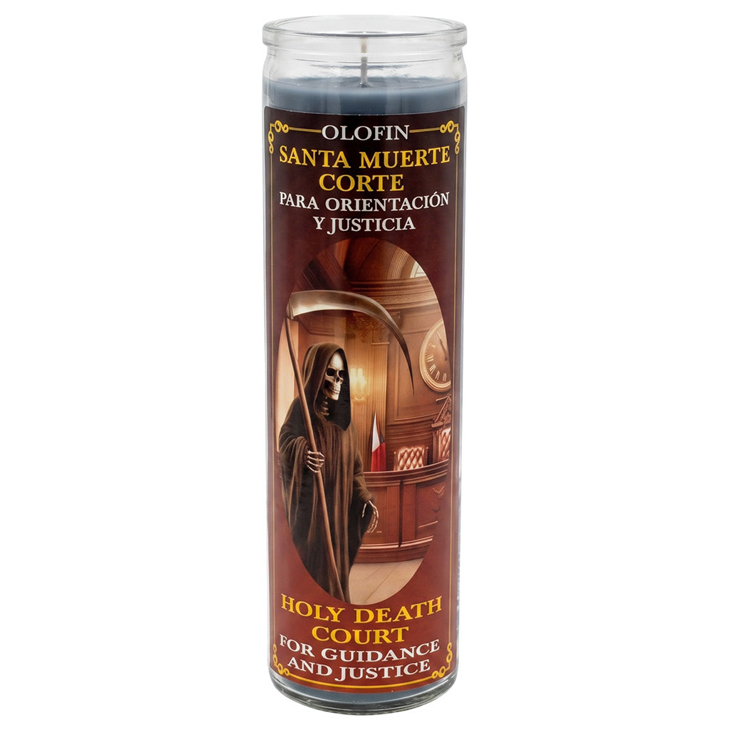 Santa Muerte Corte (Holy Death Court) Prepared Ritual Candle Perfumed Vela Preparada