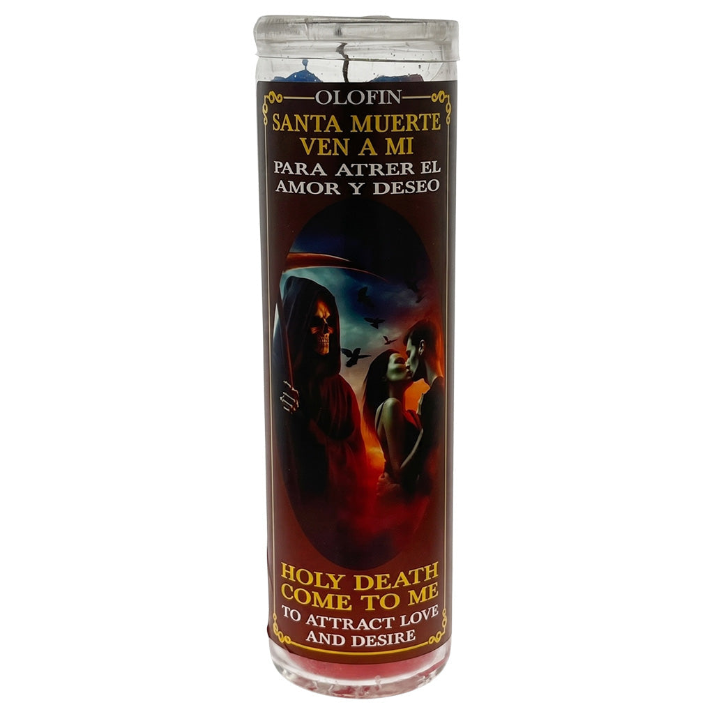 Santa Muerte Ven A Mi (Holy Death Come To Me) Prepared Ritual Candle Perfumed Vela Preparada
