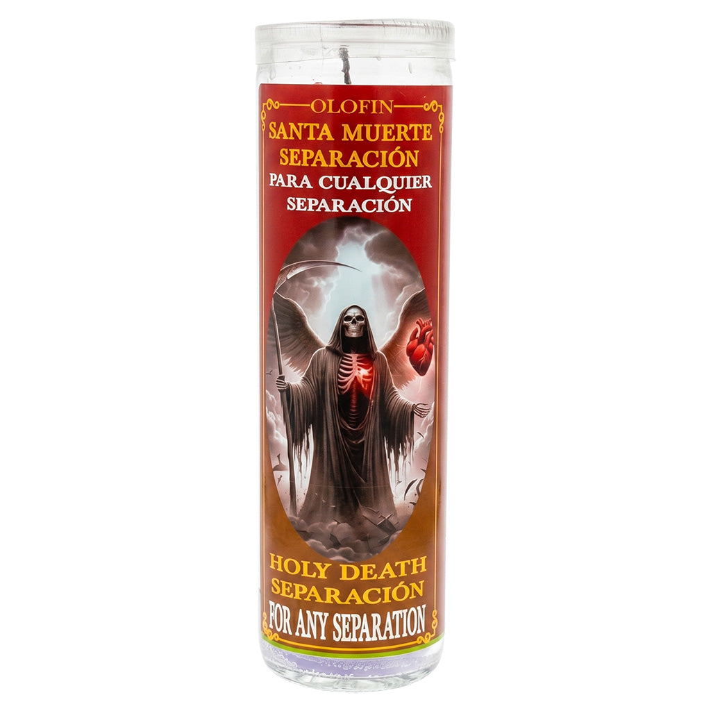 Santa Muerte Separación (Holy Death Seperation) Prepared Ritual Candle Perfumed Vela Preparada