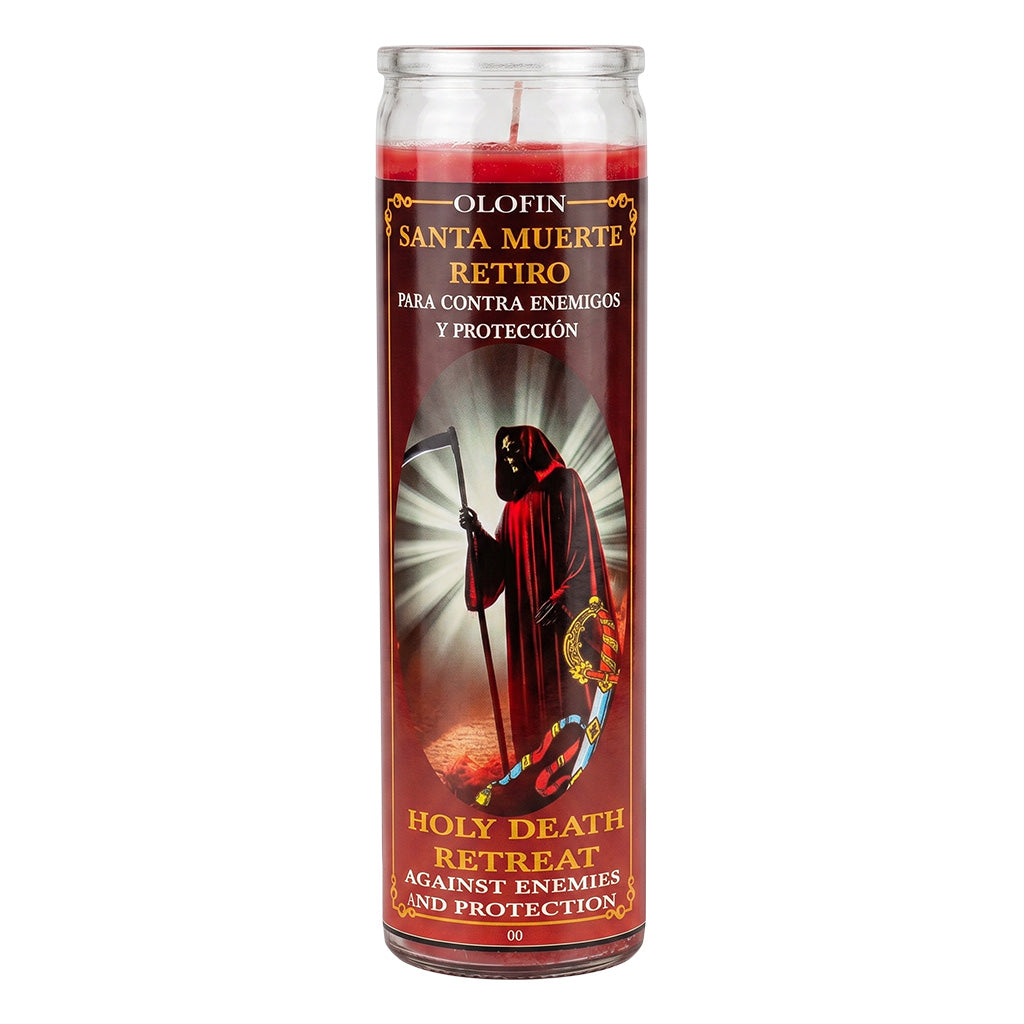 Santa Muerte Retiró (Holy Death Retreat) Prepared Ritual Candle Perfumed Vela Preparada