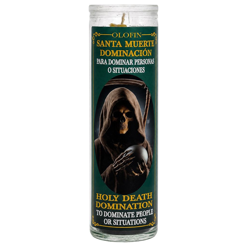 Santa Muerte Dominación (Holy Death Dominance) Prepared Ritual Candle Perfumed Vela Preparada