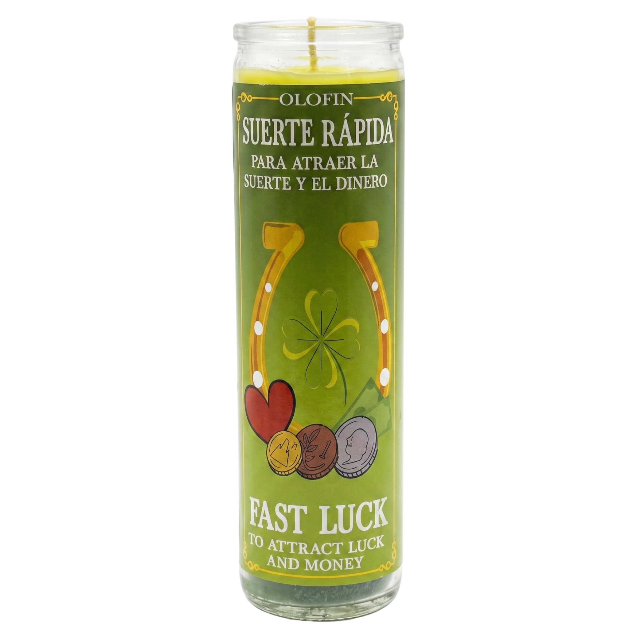 Suerte Rápida (Fast Luck) Prepared Ritual Candle Perfumed