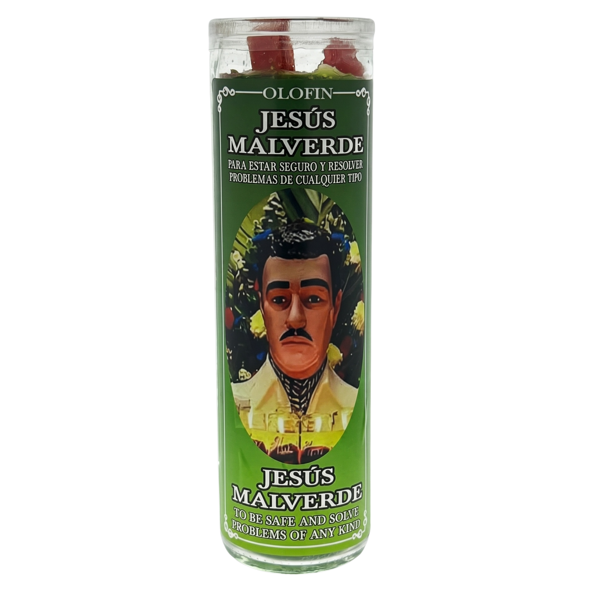 Jesus Malverde (Jesus Malverde) Prepared Ritual Candle Perfumed