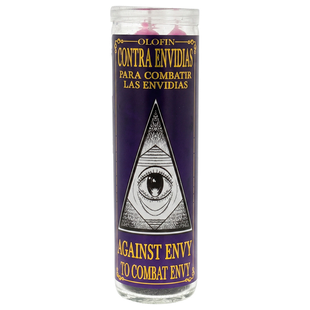 Contra Envidias (Against Envy) Prepared Ritual Candle Perfumed Vela Preparada