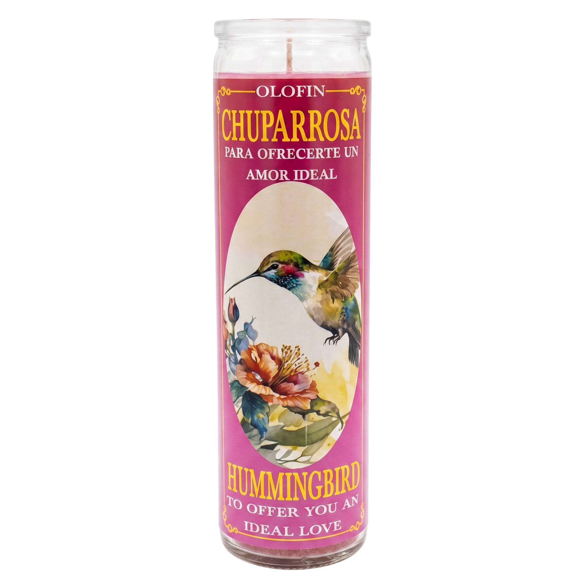 Chuparosa (Hummingbird ) Prepared Ritual Candle Perfumed