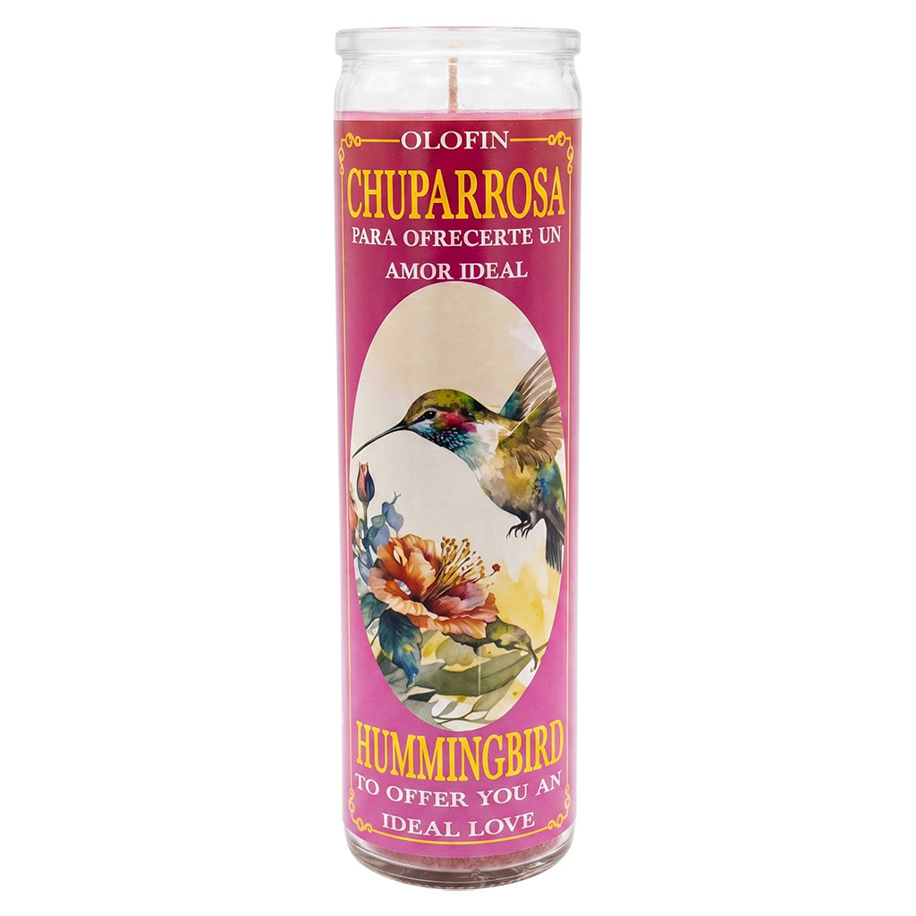 Chuparosa (Hummingbird ) Prepared Ritual Candle Perfumed Vela Preparada