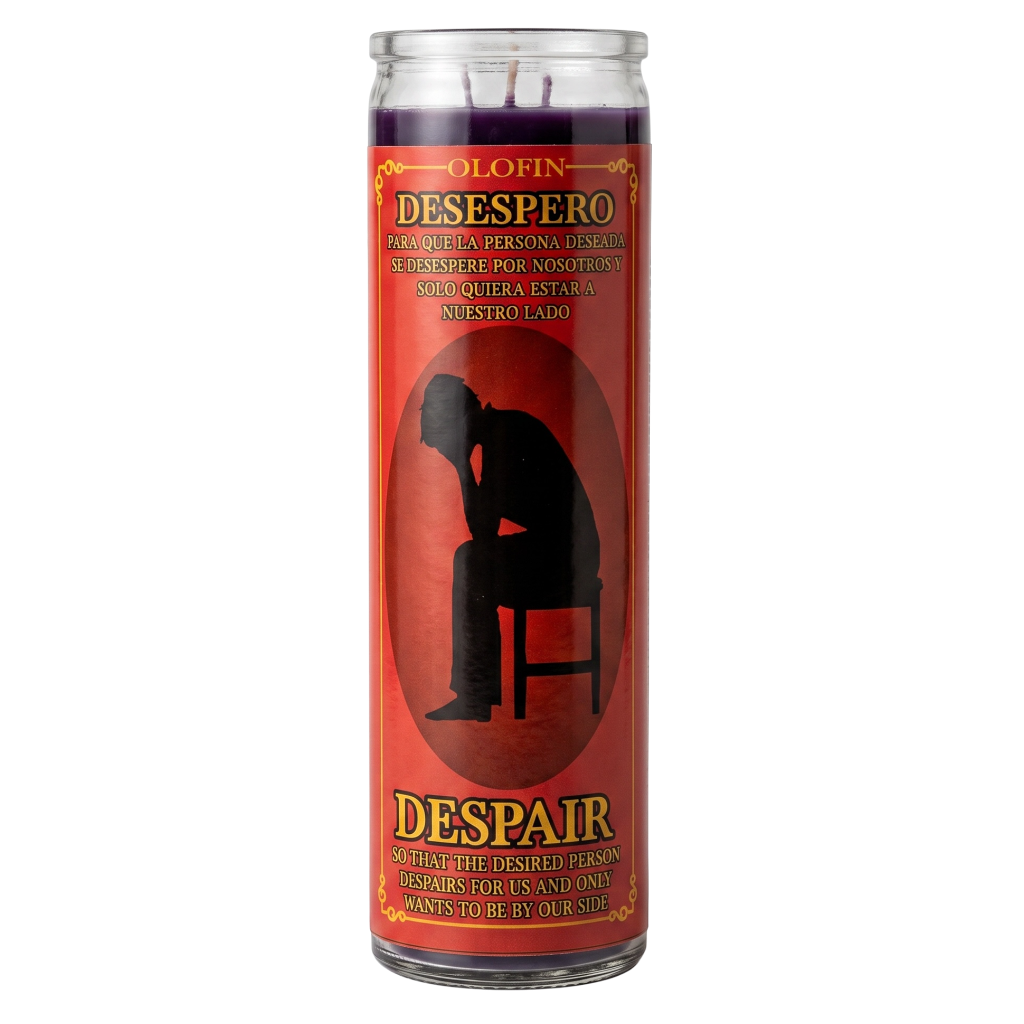 Desespero (Despair) Prepared Ritual Candle Perfumed
