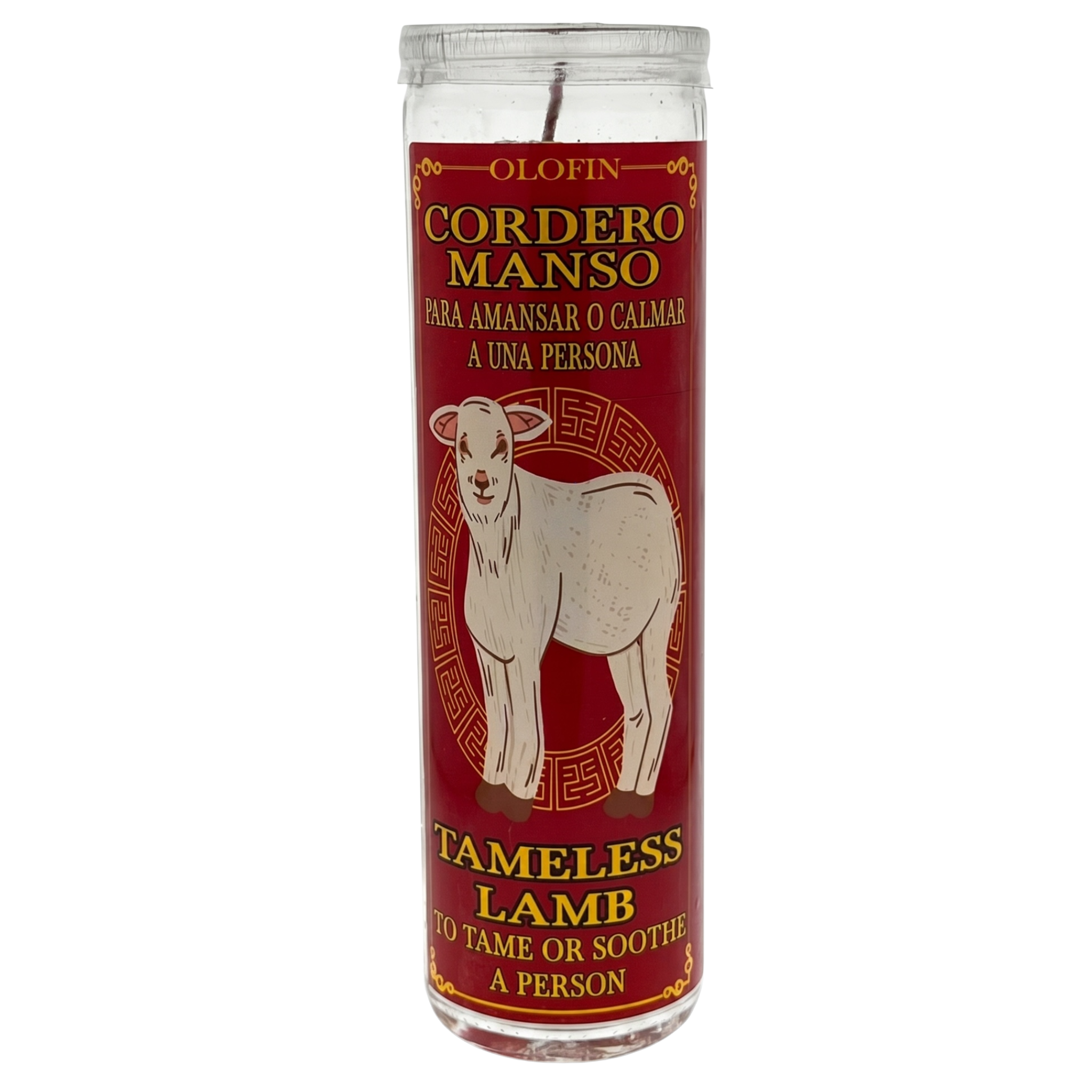 Cordero Manso (Tameless Lamb) Prepared Ritual Candle Perfumed
