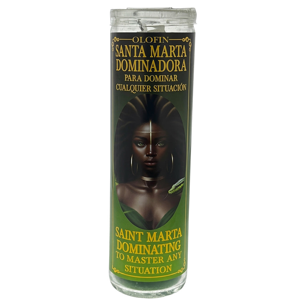 Santa Marta Dominadora (Saint Marta Dominating) Prepared Ritual Candle Perfumed Vela Preparada
