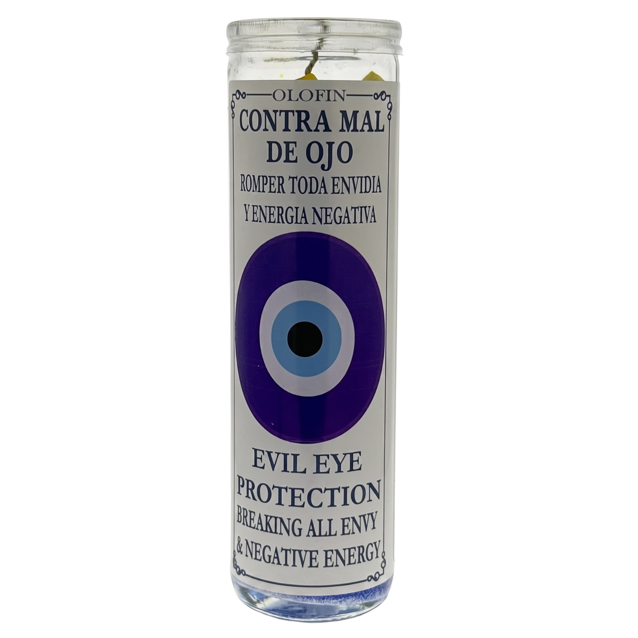Contra Mal De Ojo (Evil Eye Protection) Prepared Ritual Candle Perfumed