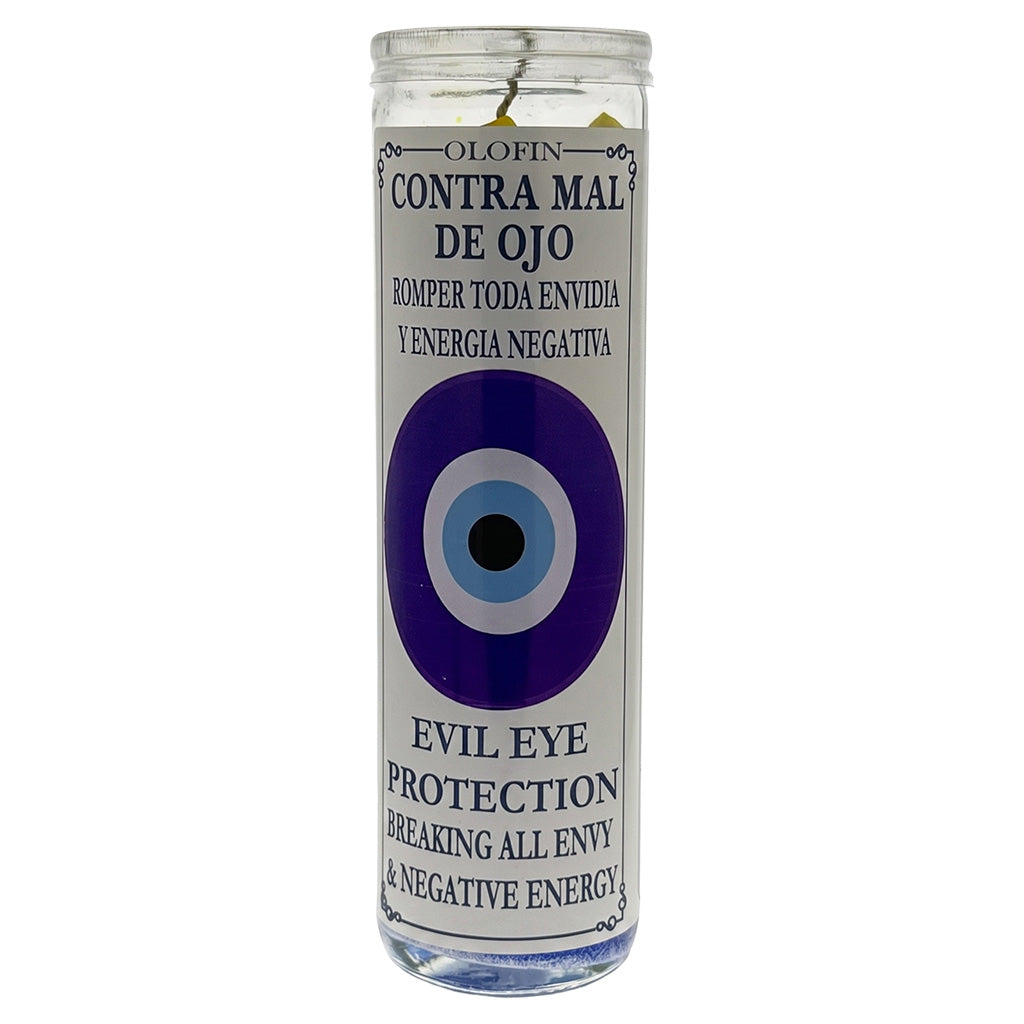 Contra Mal De Ojo (Evil Eye Protection) Prepared Ritual Candle Perfumed Vela Preparada