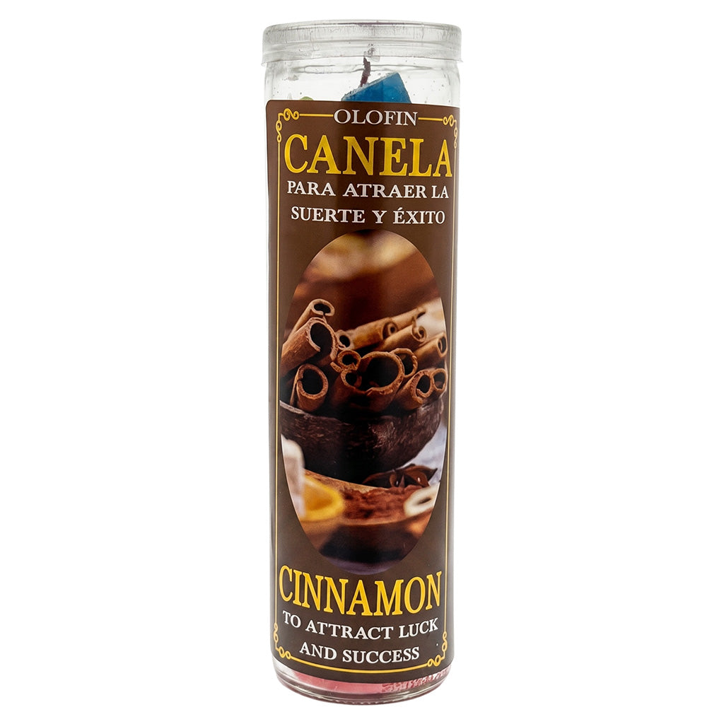 Canela (Cinnamon) Prepared Ritual Candle Perfumed Vela Preparada