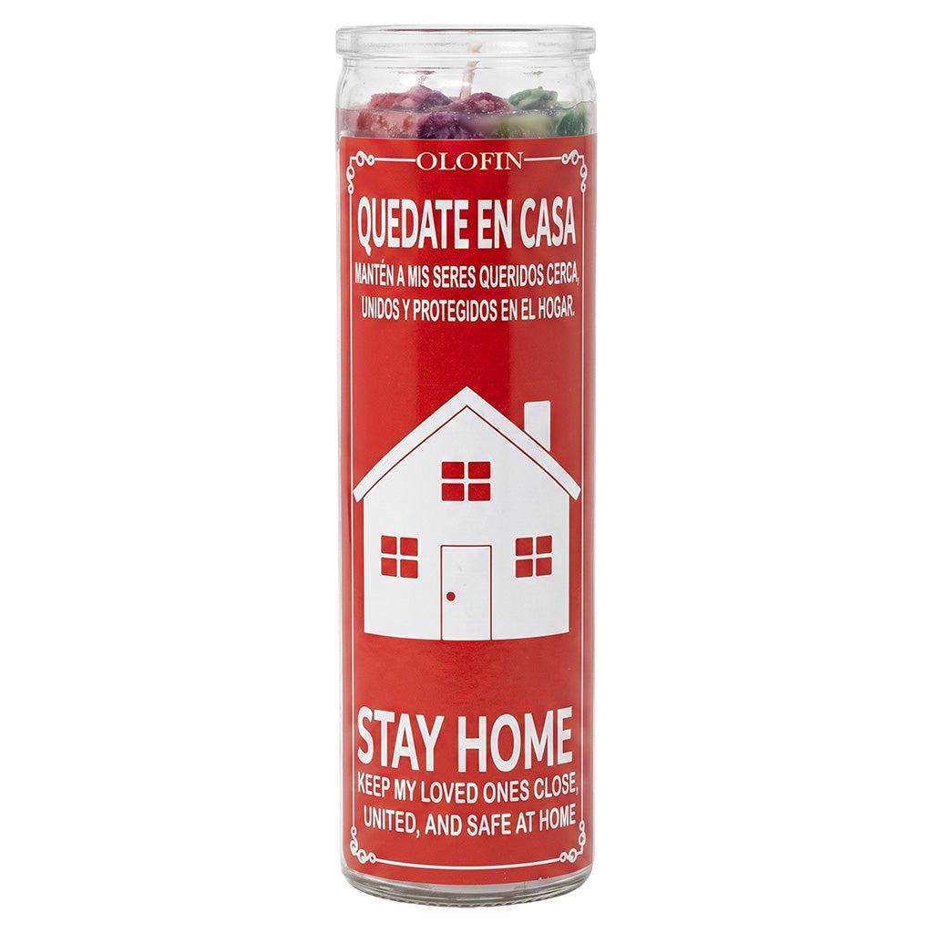 Quedate En Casa(Stay Home) Prepared Ritual Candle Perfumed Vela Preparada