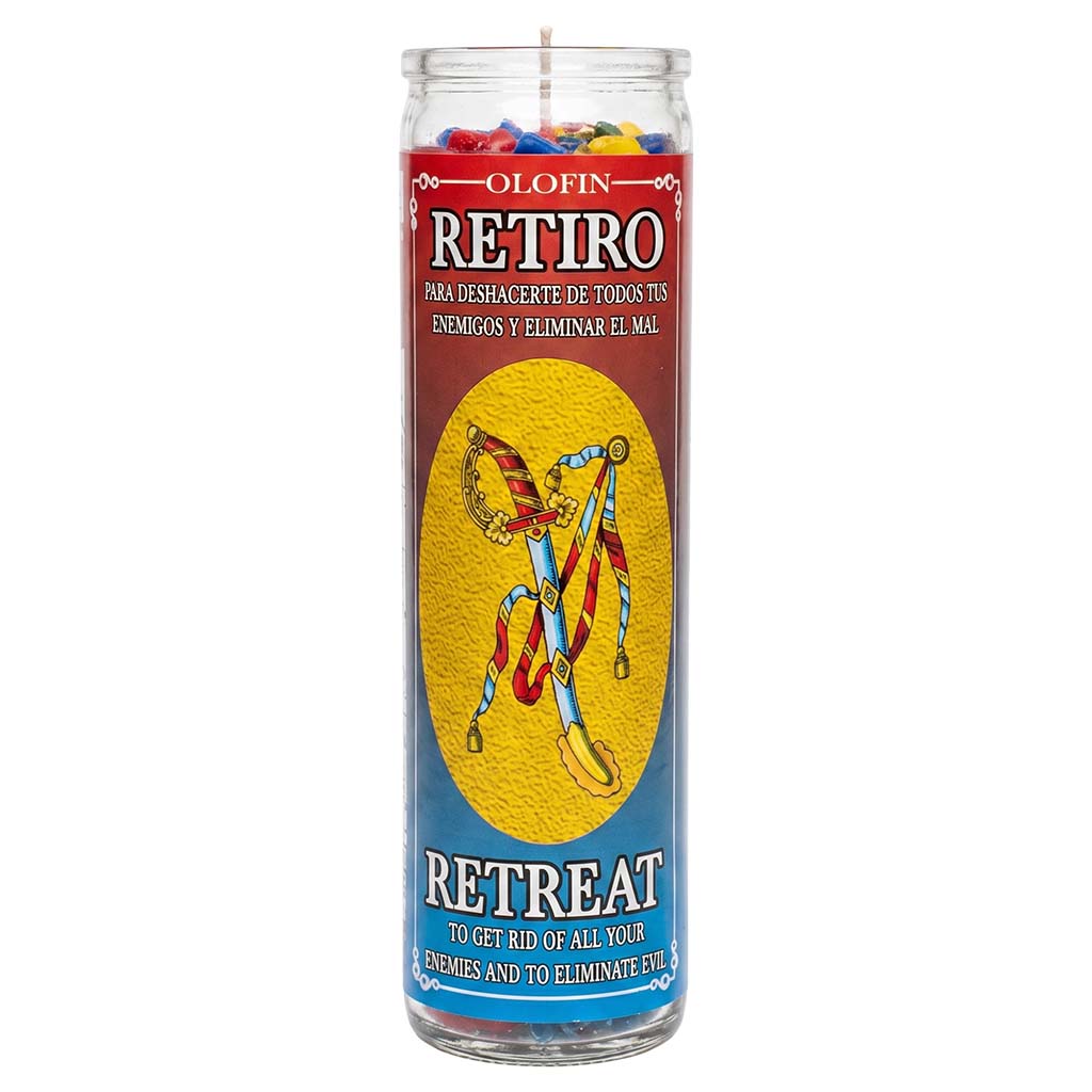 Retiro (Retreat) Prepared Ritual Candle Perfumed Vela Preparada