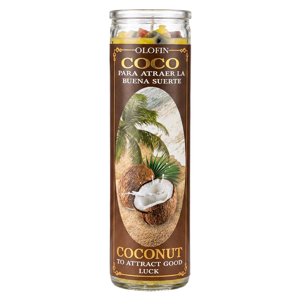 Coco (Coconut) Prepared Ritual Candle Perfumed Vela Preparada