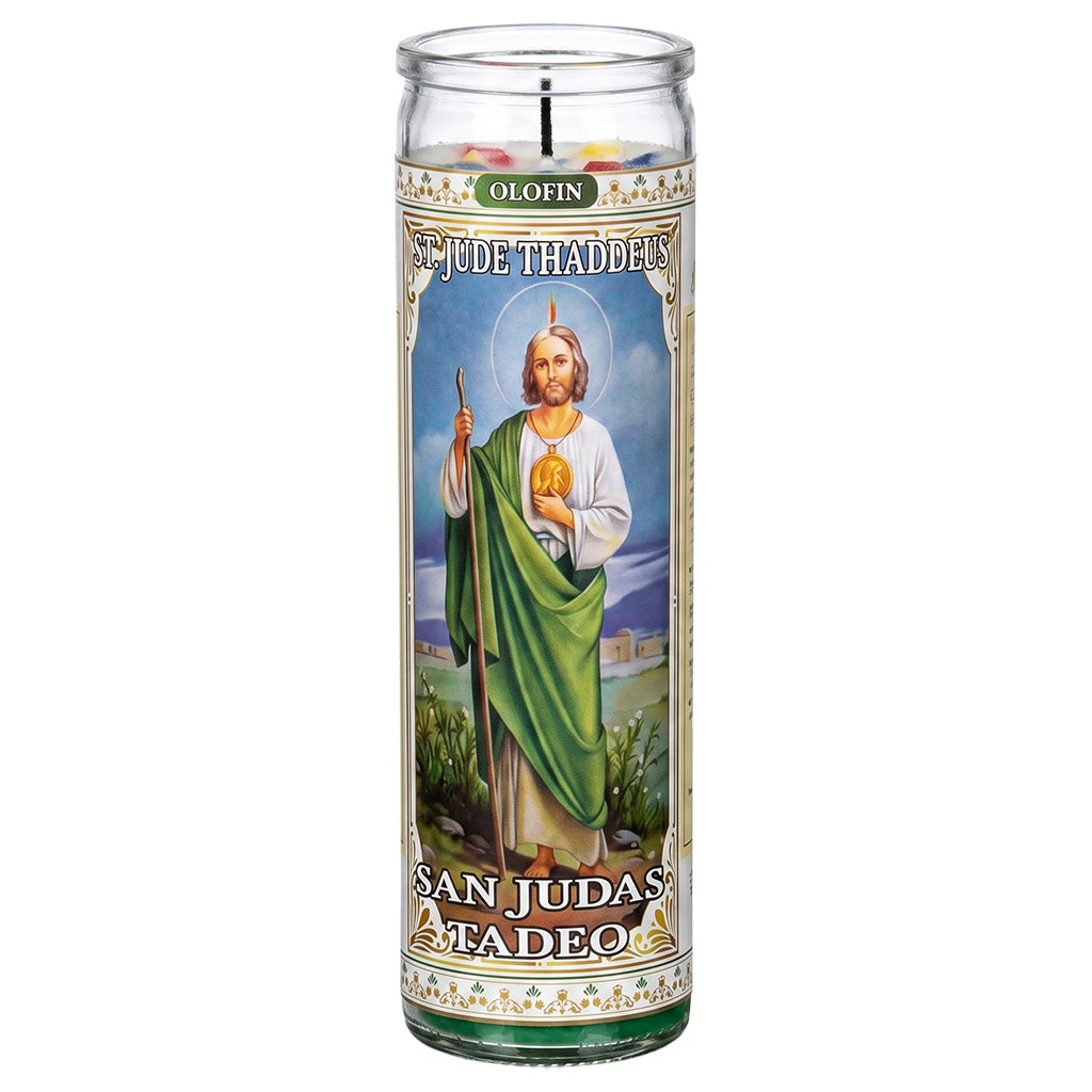 San Judas Tadeo (Saint Jude Thaddeus) Prepared Ritual Candle Perfumed Vela Preparada