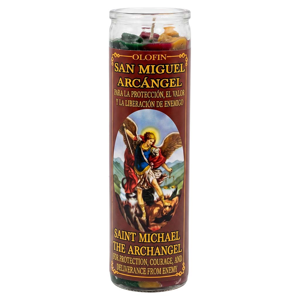 San Miguel Arcangel (Saint Michael The Archangel) Prepared Ritual Candle Perfumed Vela Preparada
