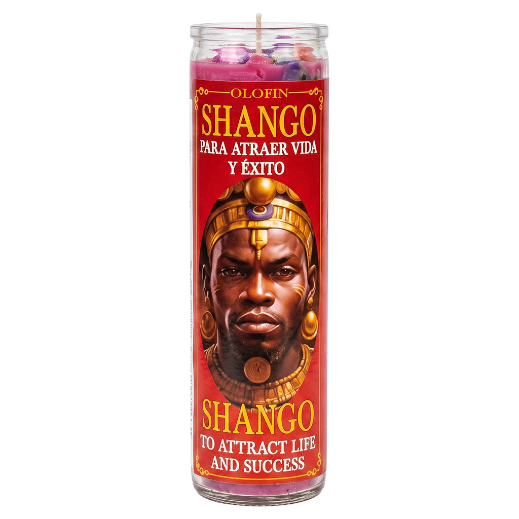 Shango (Orisha Shango) Prepared Ritual Candle Perfumed Vela Preparada