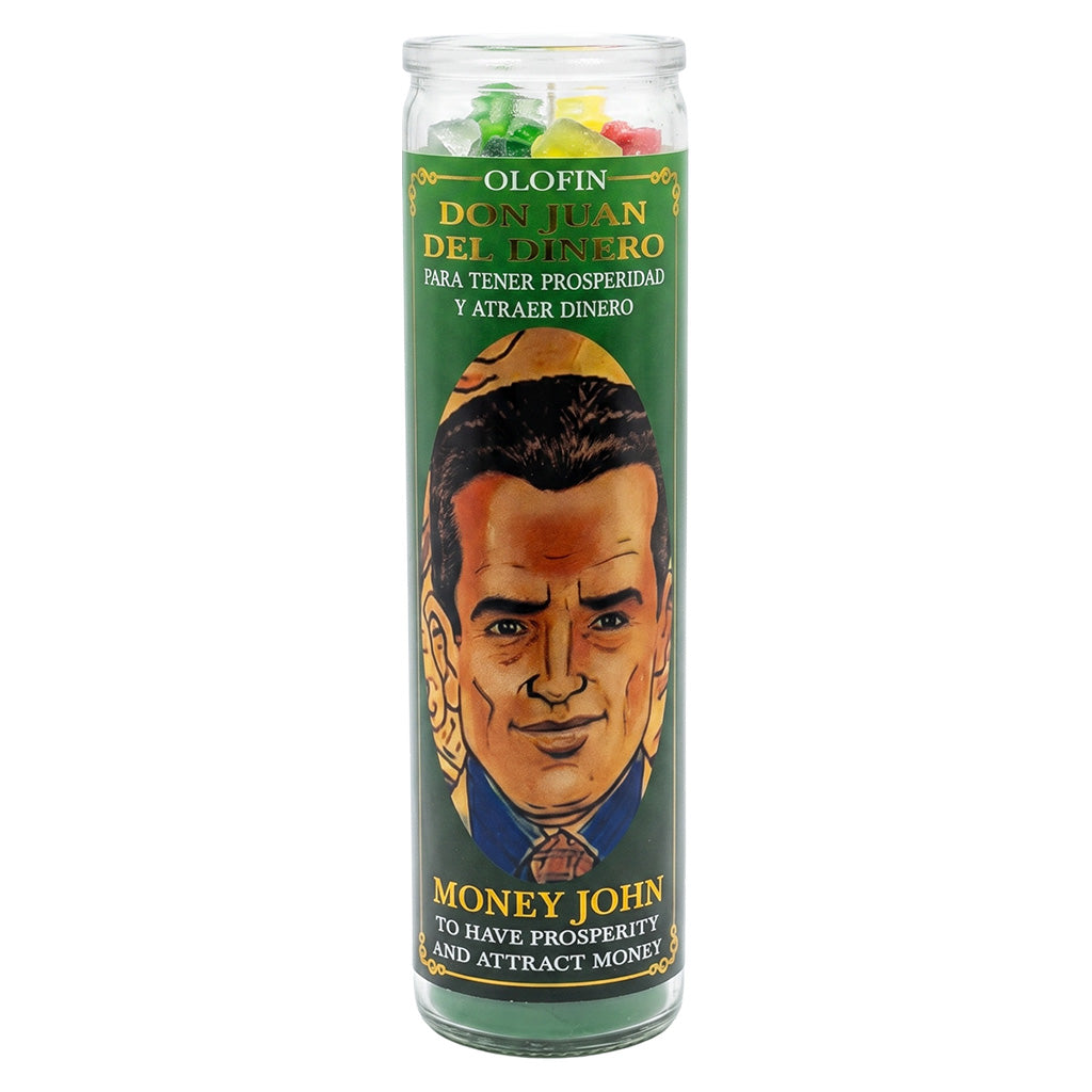 Don Juan Del Dinero (Money John) Prepared Ritual Candle Perfumed Vela Preparada