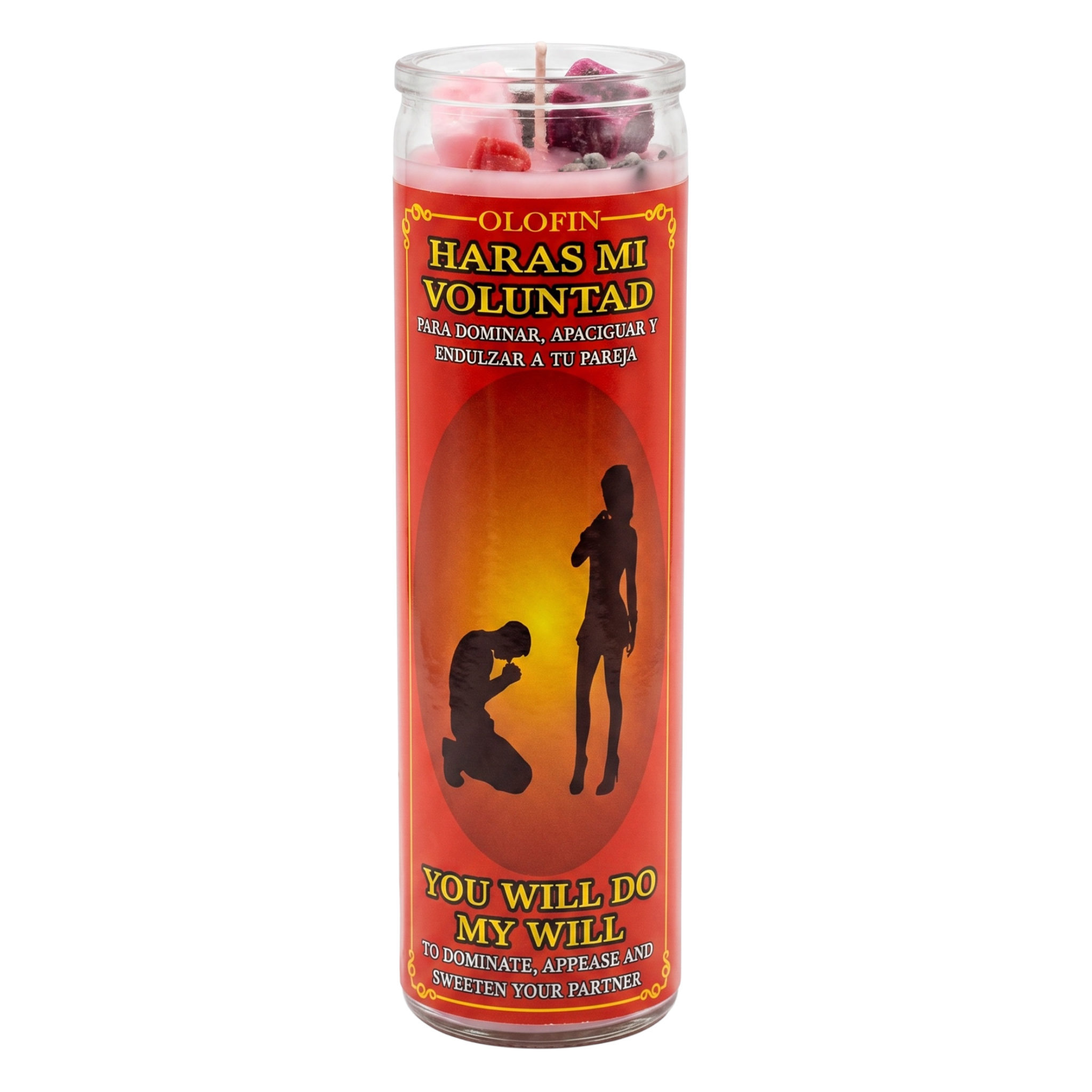 Harás Mi Voluntad (You Will Do My Will) Prepared Ritual Candle Perfumed