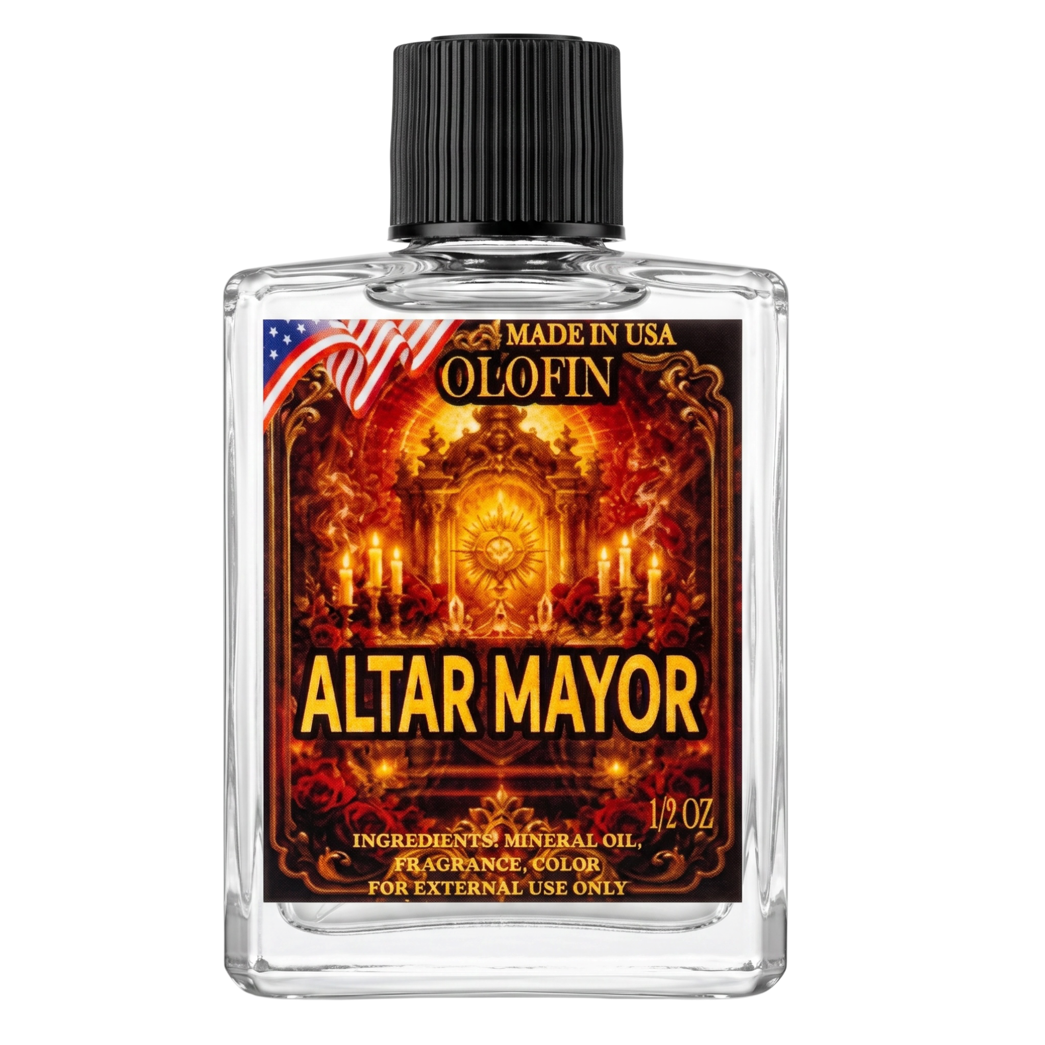 Altar Mayor Aceite Esoteric Fragrance Oil 1/2oz-1oz Square Bottle