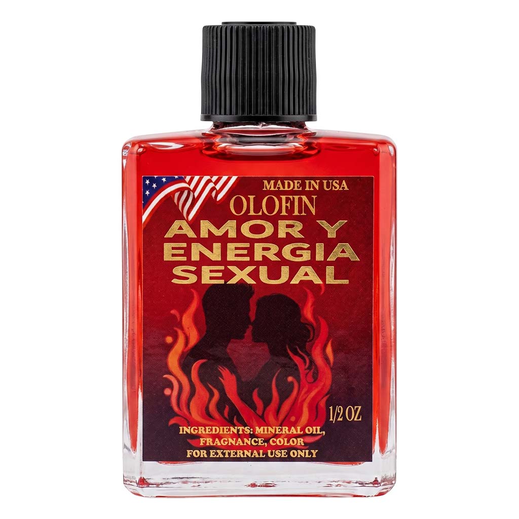 Amor Y Energia Sexual Aceite Esoteric Fragrance Oil 1/2oz-1oz Square Bottle