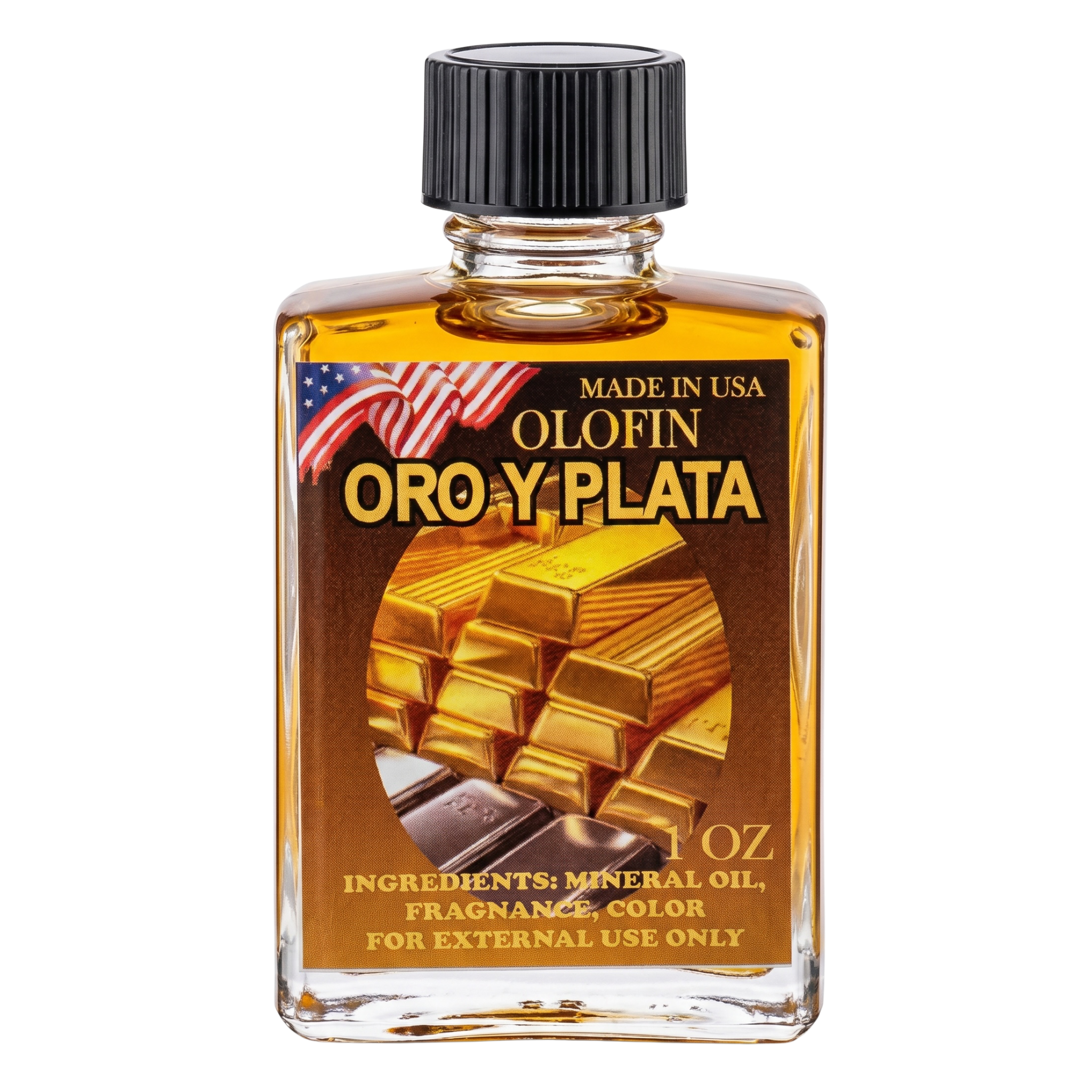 Oro Y Plata Aceite Esoteric Fragrance Oil 1/2oz-1oz Square Bottle