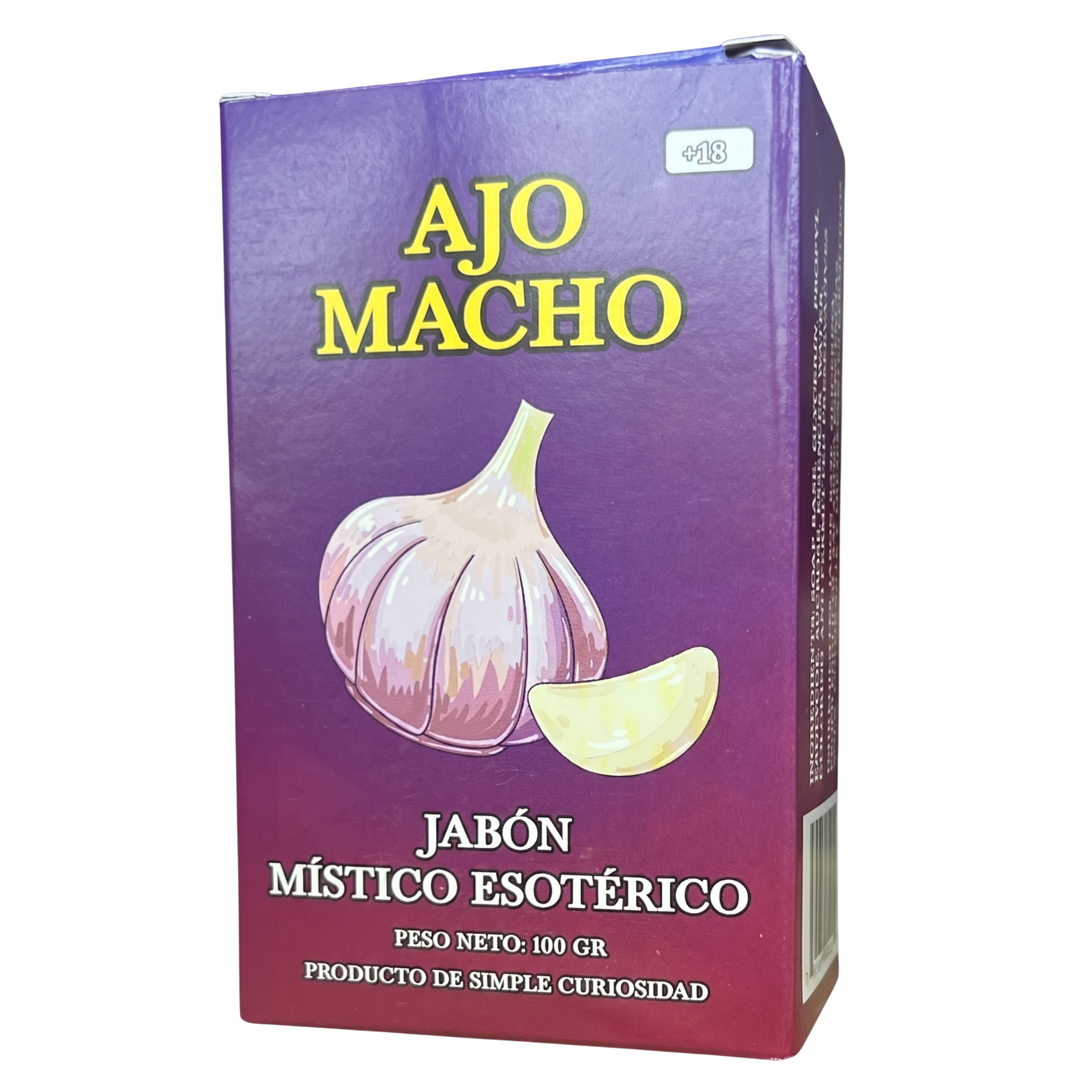 Ajo Macho Soap – Perfumed Mystical Soap Bar, 100 g (Jabón Esotérico Perfumado con Fermonas