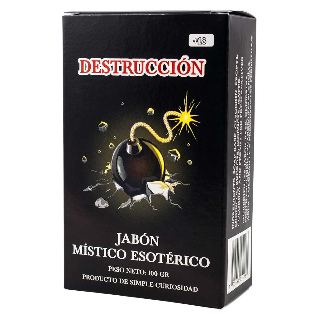 Destrucción Soap – Perfumed Mystical Soap Bar, 100 g (Jabón Esotérico Perfumado con Fermonas