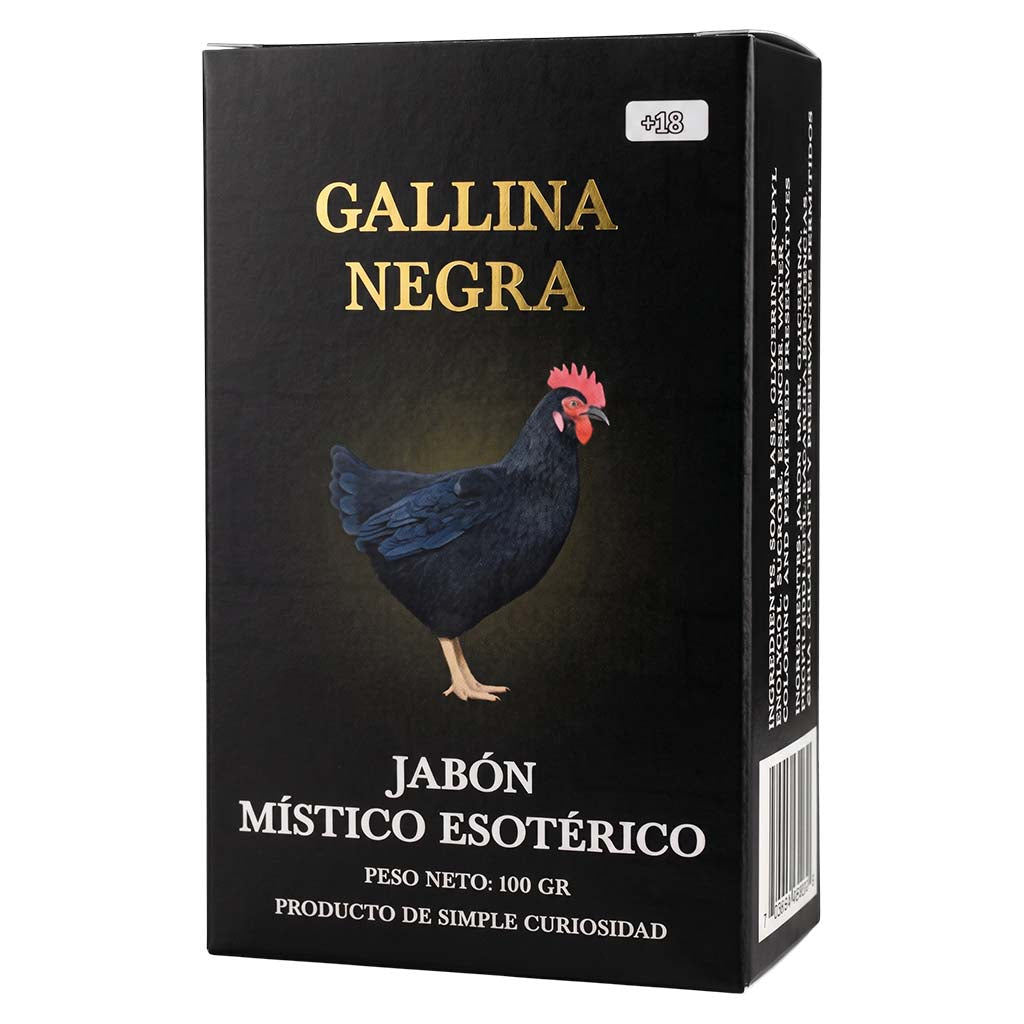 Gallina Negra Soap – Perfumed Mystical Soap Bar, 100 g (Jabón Esotérico Perfumado con Fermonas
