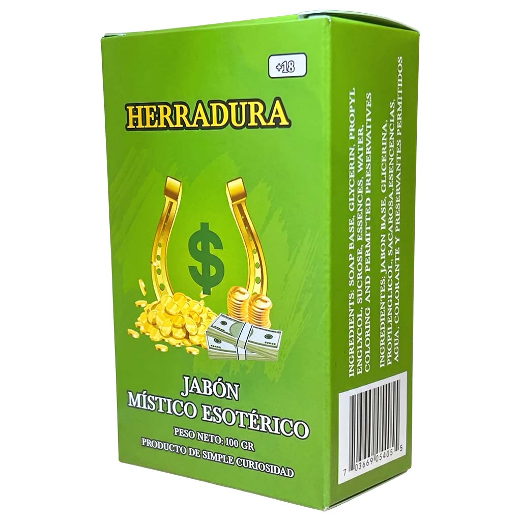 Herradura Esoteric Soap – Perfumed Mystical Soap Bar, 100 g (Jabón Esotérico Perfumado con Fermonas