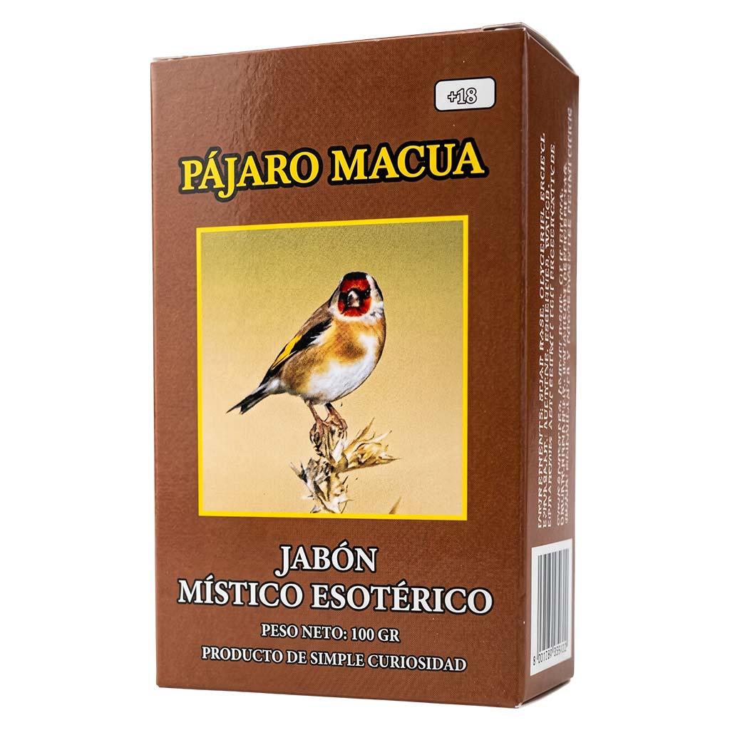 Pajaro Macua Soap – Perfumed Mystical Soap Bar, 100 g (Jabón Esotérico Perfumado con Fermonas