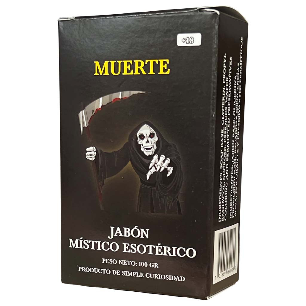 Santa Muerte Negra Soap – Perfumed Mystical Soap Bar, 100 g (Jabón Esotérico Perfumado con Fermonas