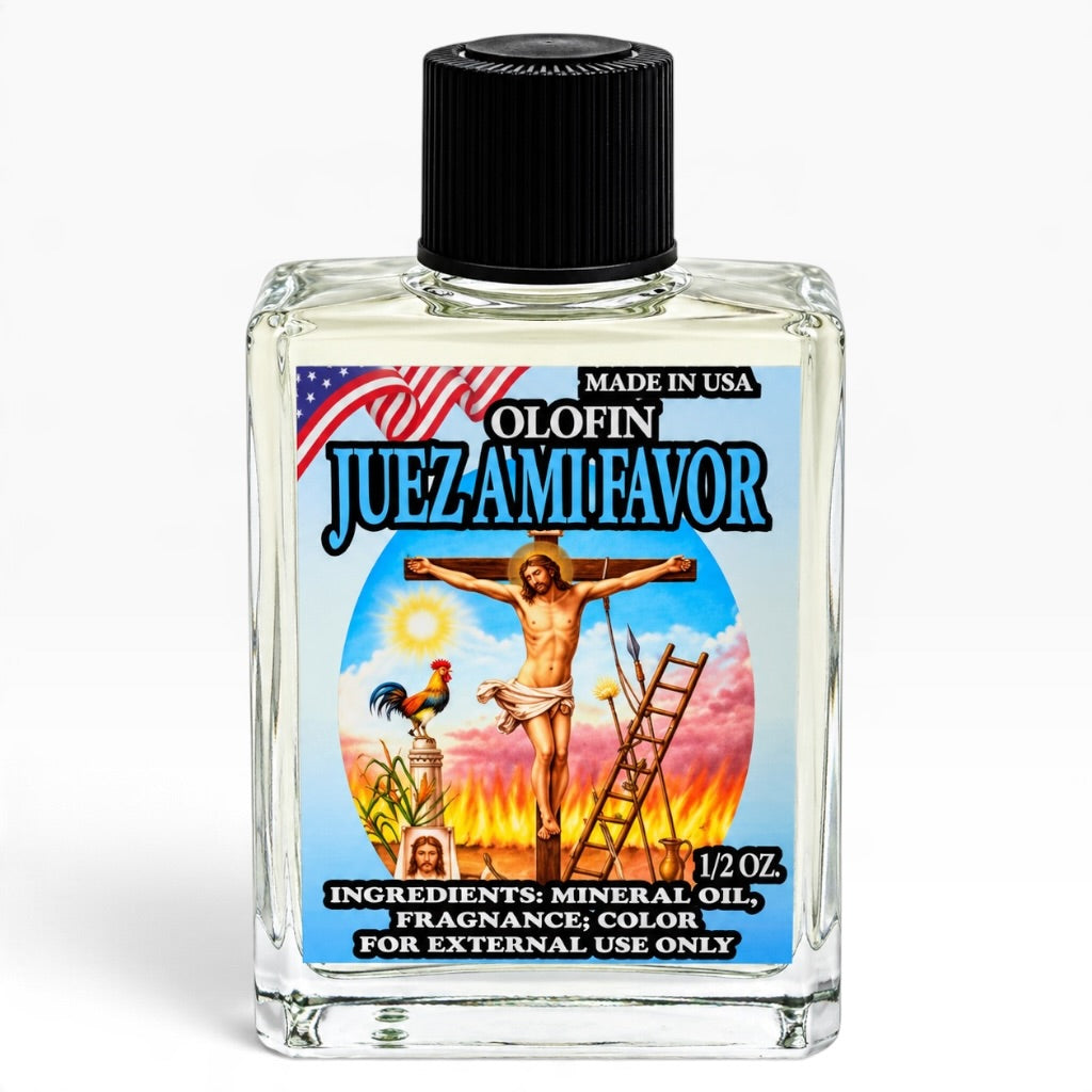 Juez A Mi Favor Aceite Esoteric Fragrance Oil 1/2oz-1oz Square Bottle