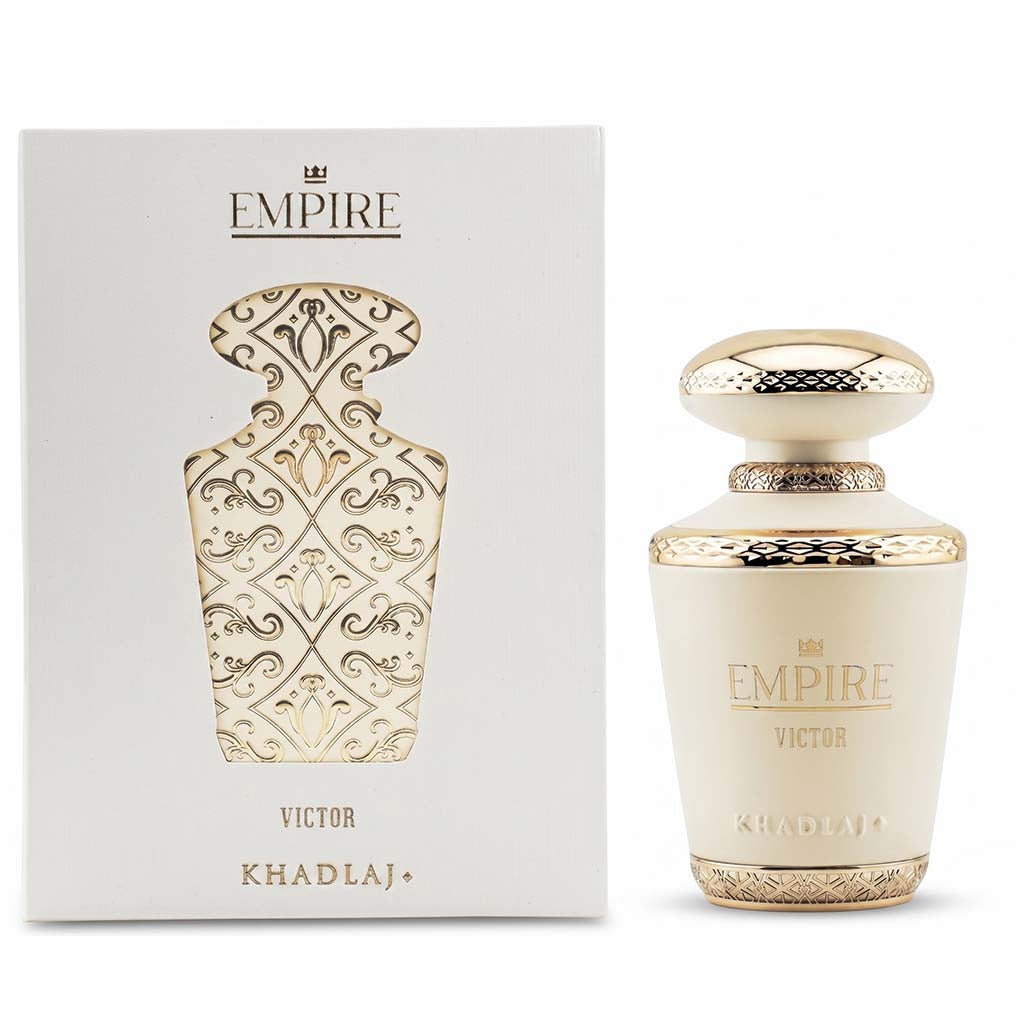 Victor Khadlaj Empire perfume bottle and packaging on a white background