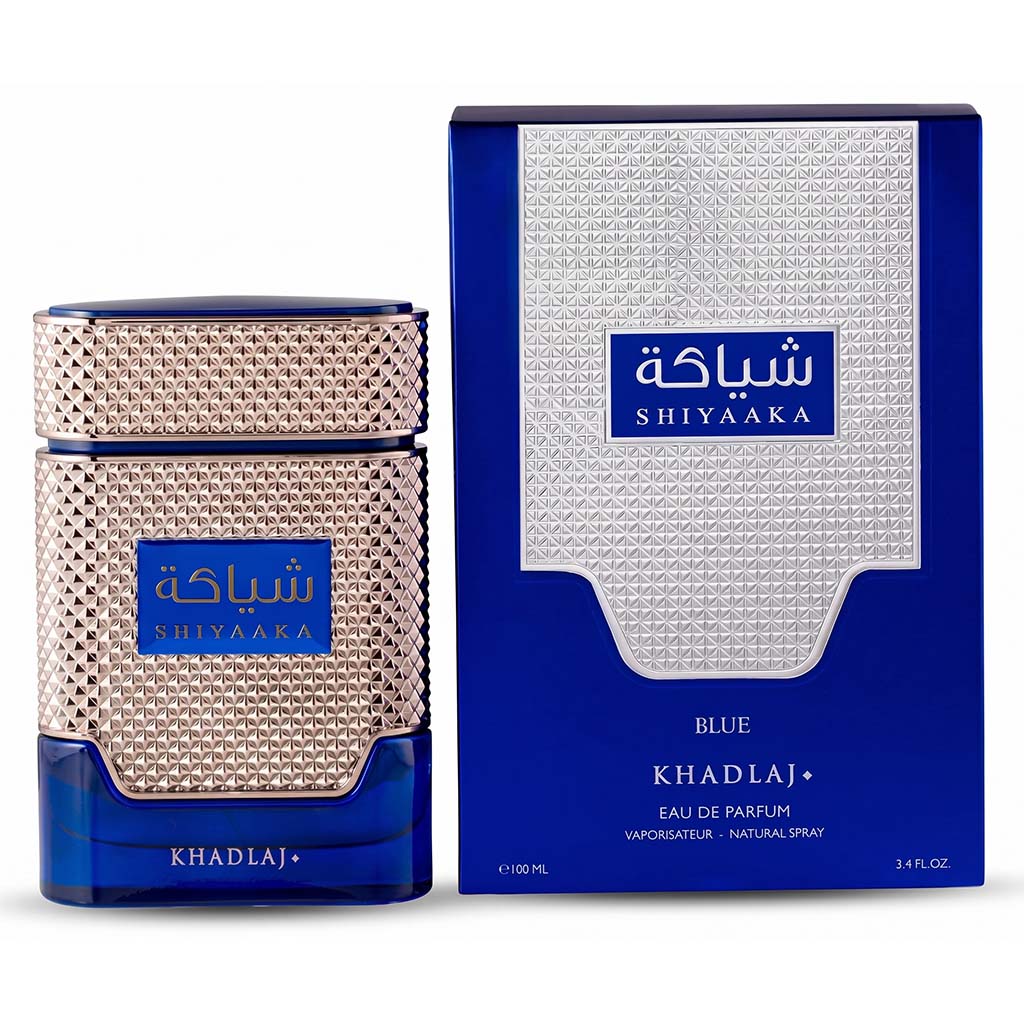 Shiyaaka perfume bottle and packaging on a white background