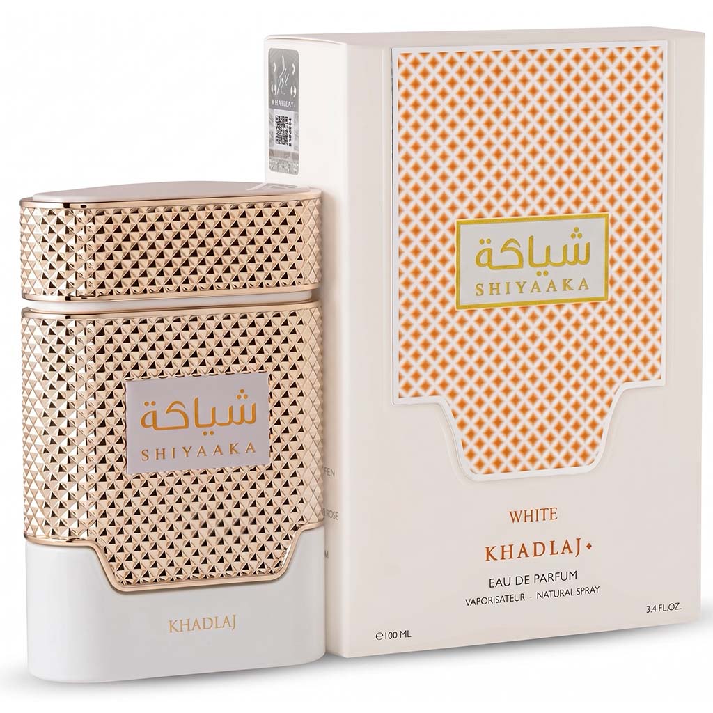 Shiyaaka perfume bottle and packaging on a white background
