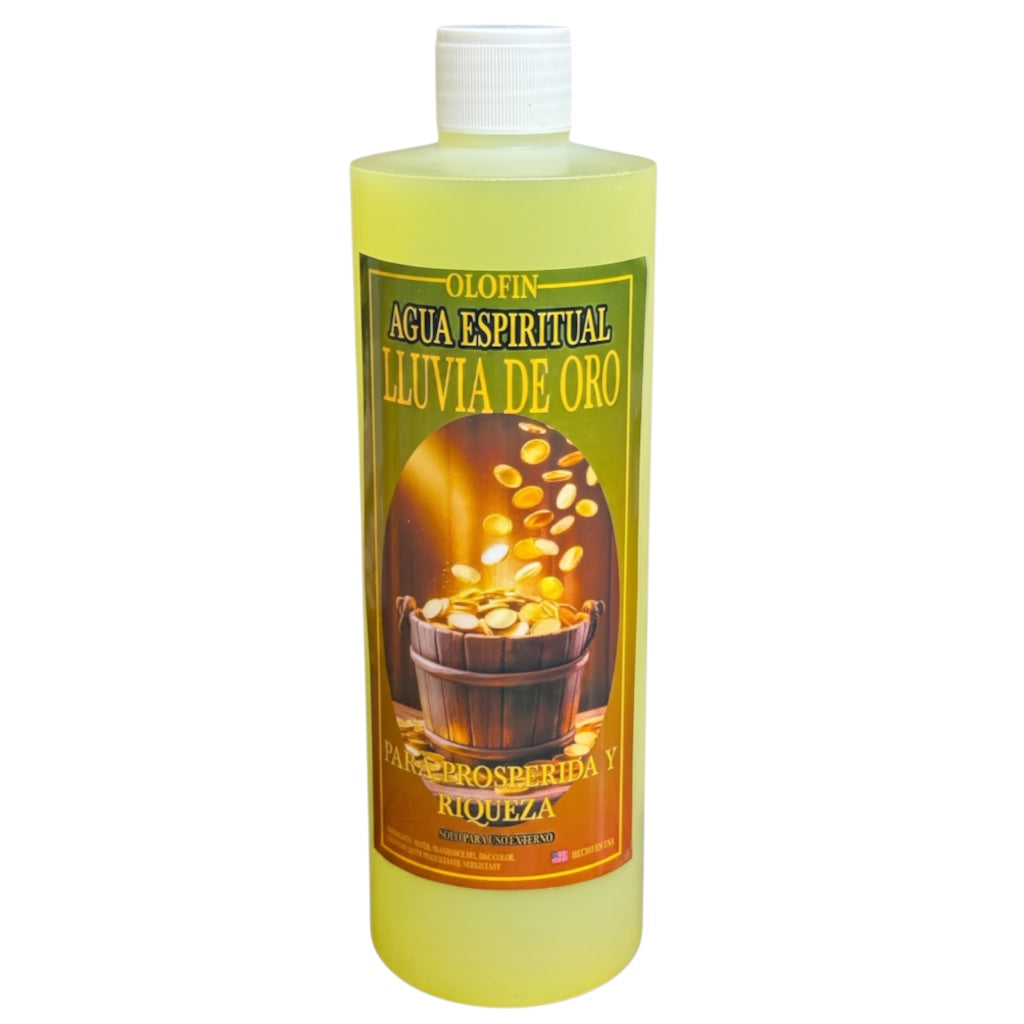 Lluvia De Oro Cleansing Spiritual Water | Agua     Espiritual Esotérica 16oz 